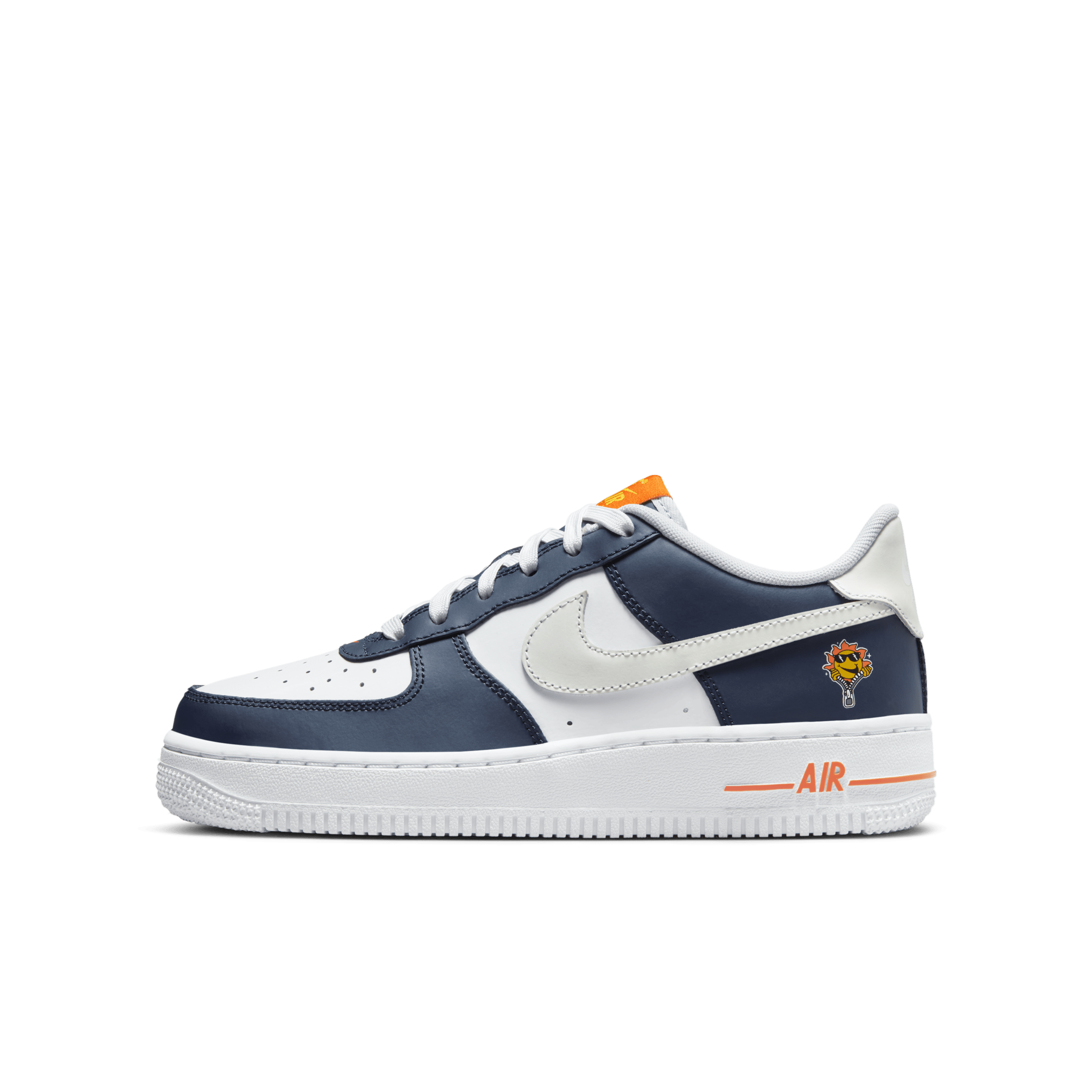 Orange air force 1 on sale lv8
