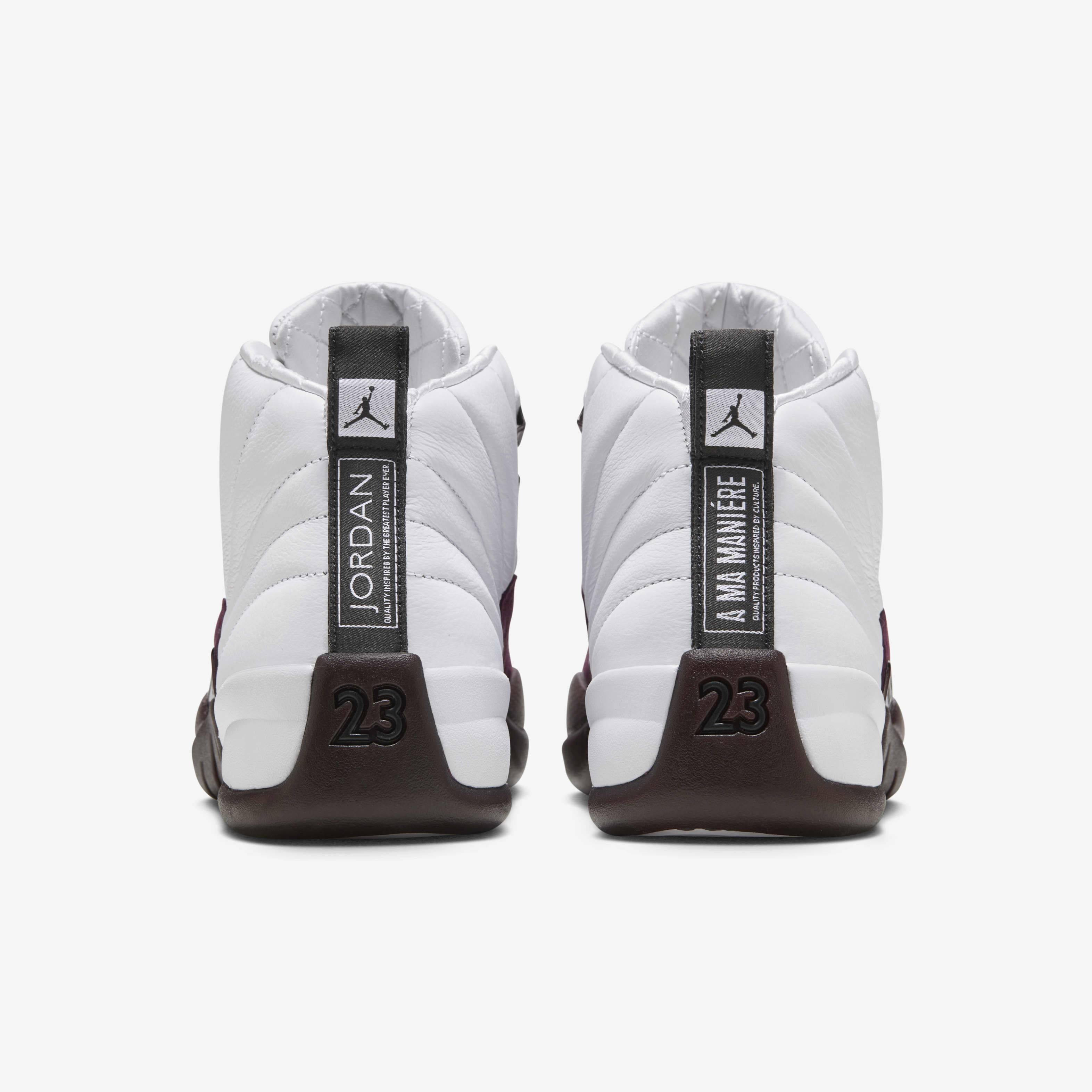 A Ma Maniére Nike Women's Air Jordan 12 Women's Air Jordan 12 x A Ma Maniére 'White and Burgundy