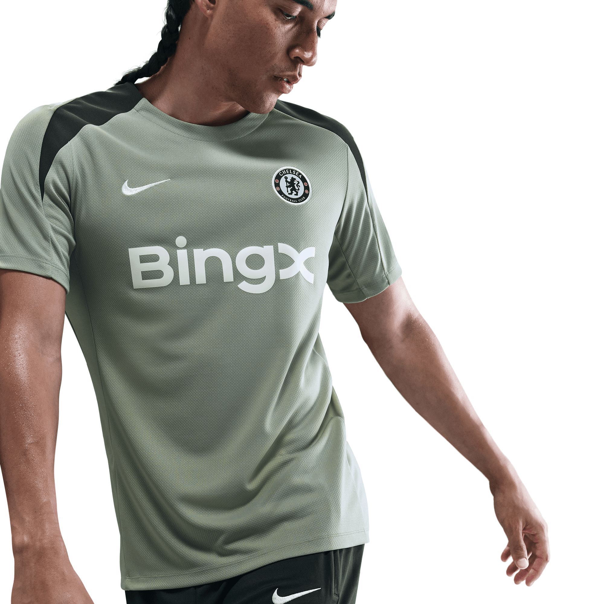 Nike Chelsea FC サッカーユニフォーム Ｌ( USサイズ) 薄緑 Nike Chelsea FC サッカーユニフォーム L( USサイズ) 薄緑