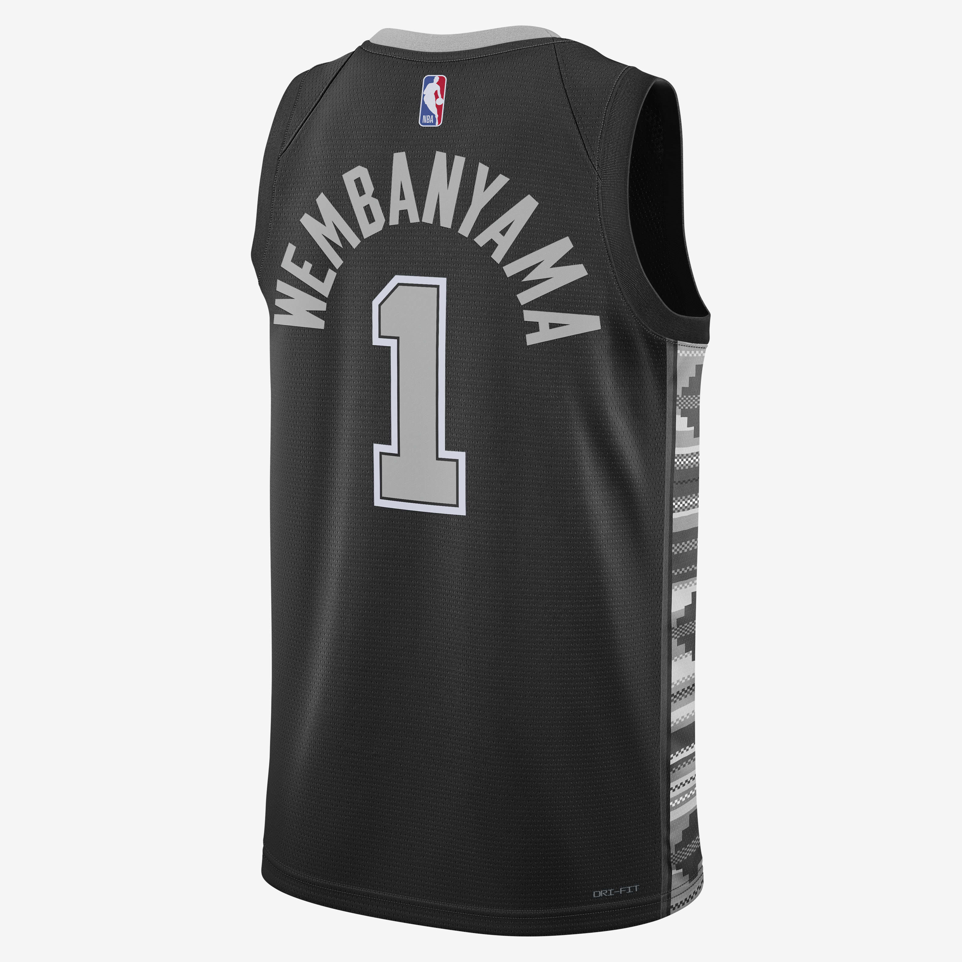 Buy San Antonio Spurs Statement Edition Men s Jordan Dri FIT NBA Swingman Jersey Black Flat Silver Nike UAE Official