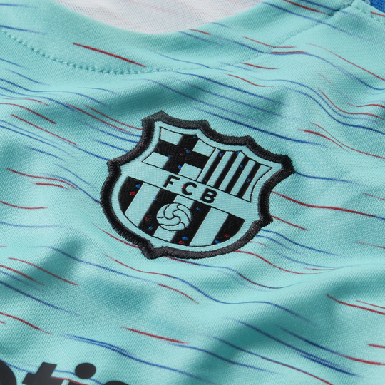 Barcelona top turquoise jersey