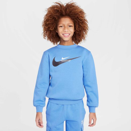 Kids' Sweatshirts-Nike, Nike Sportswear, Older Kids' Fleece Crew-Neck Sweatshirt