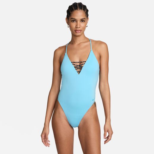 Women's Swimsuits-Nike Swim, Nike Swim Sneakerkini 2.0, Women's Cross-Back One-Piece Swimsuit