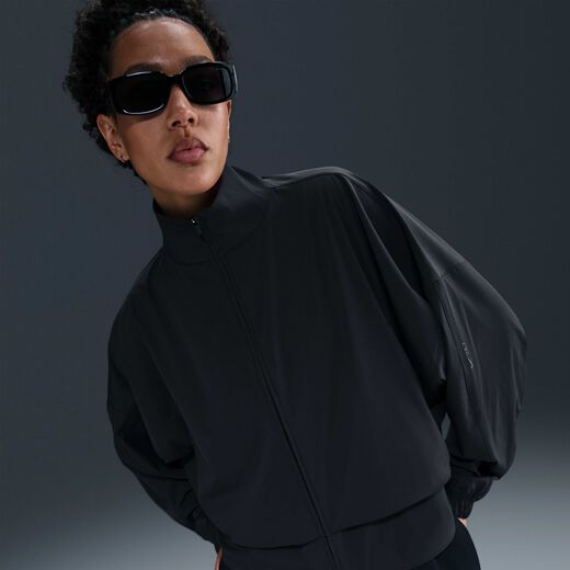 جاكيتات بأكمام وبلا أكمام-نايكي, نايكي 24.7 بيرفكت ستريتش, جاكيت واسع بسحاب كامل دراي-فت للنساء