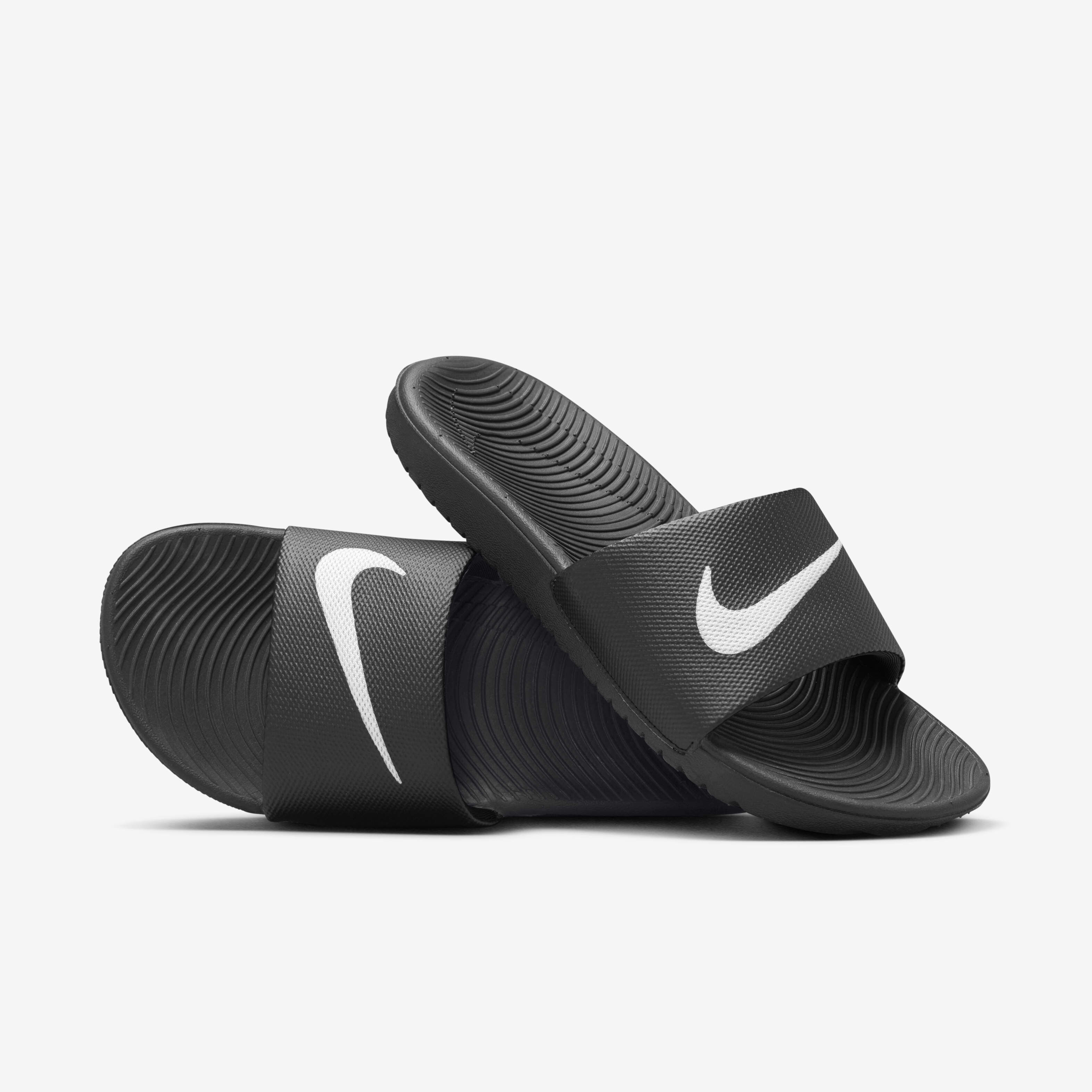 Buy Nike Kawa Younger Older Kids Slide Black White Nike UAE Official