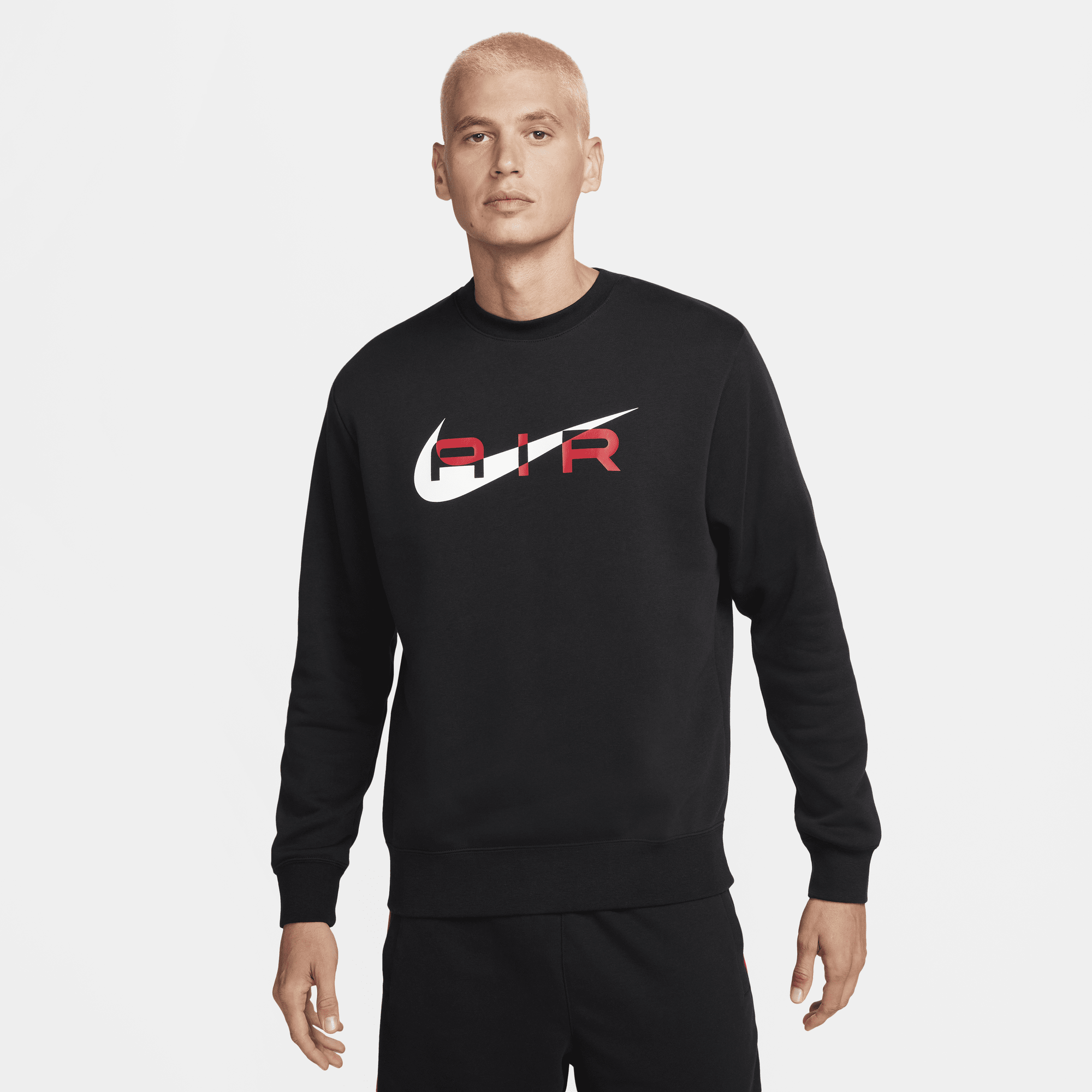 Nike hoodless jumper discount