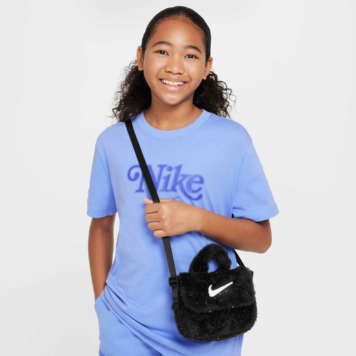 Kids' Cross Body Bag-Nike, Nike, Older Kids' Faux Fur Cross-Body Bag (1L)