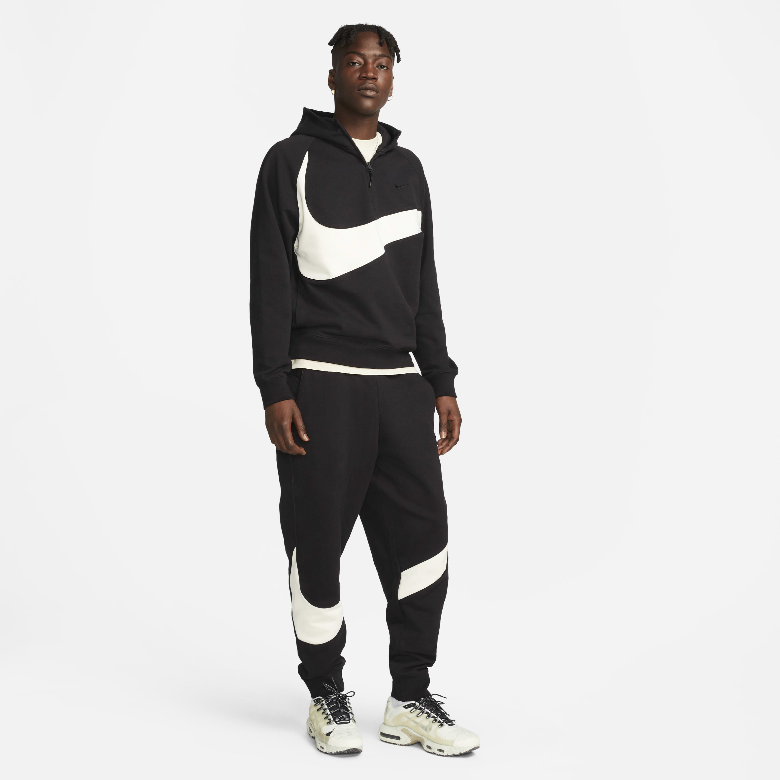 Nike fleece coconut milk swoosh on sale