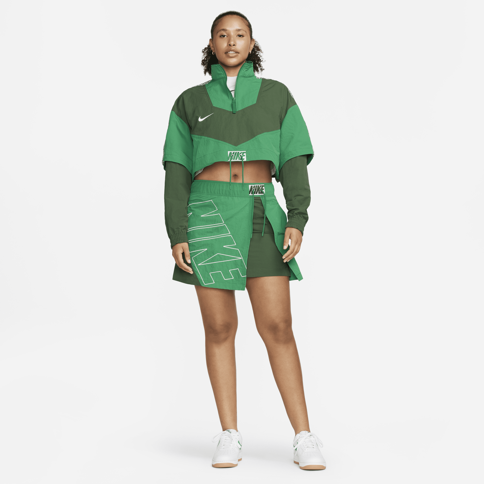 Nike skirt and jacket set cheap