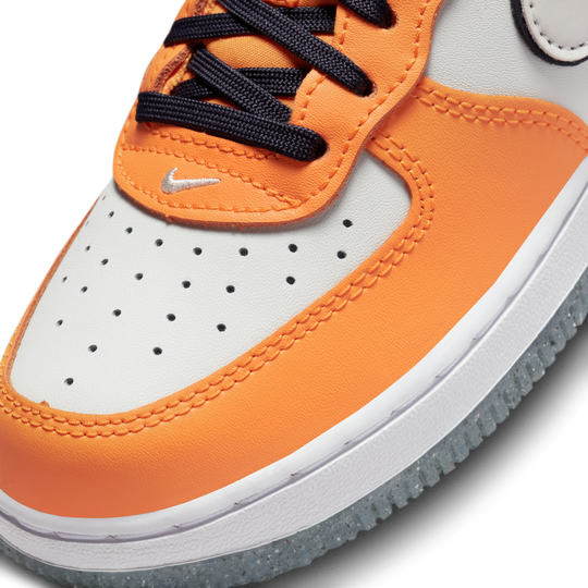 Orange nike air force ones best sale