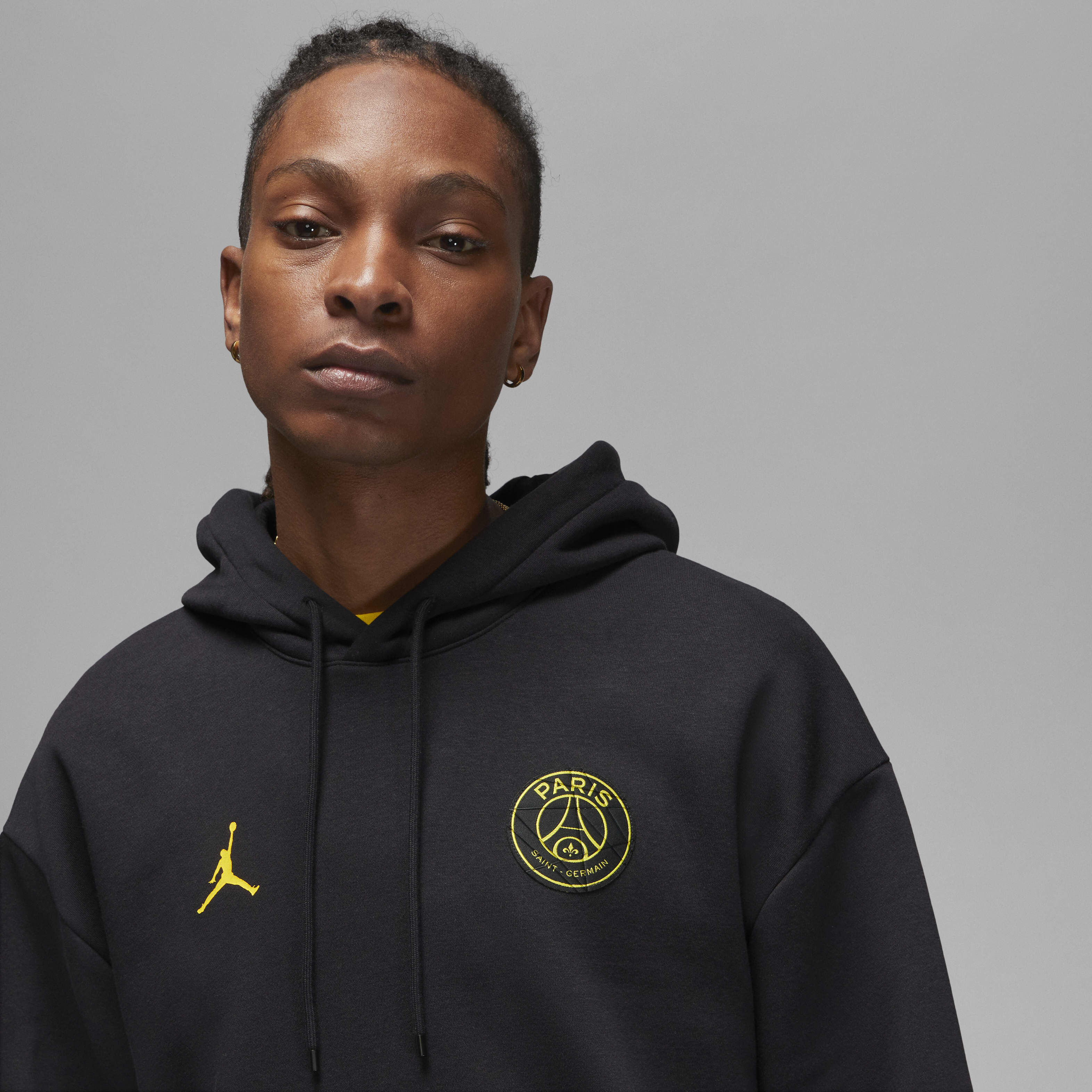 Buy Paris Saint-Germain Men's Fleece Hoodie - Black/Tour