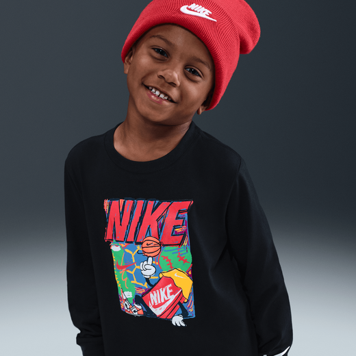 Kids' T-Shirts-Nike, Nike, Little Kids' Bball Long Sleeve T-Shirt