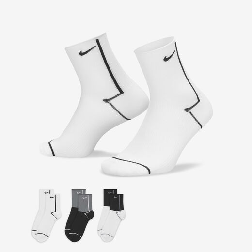 Nike Women - Socks-Nike, Nike Everyday Plus Lightweight, Women's Training Ankle Socks (3 Pairs)