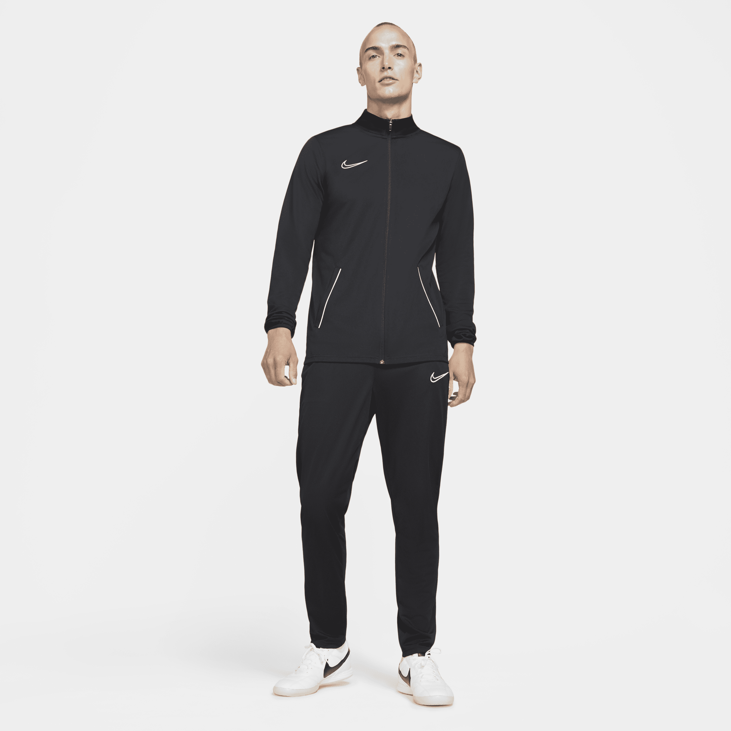 White and black nike shop jogging suit