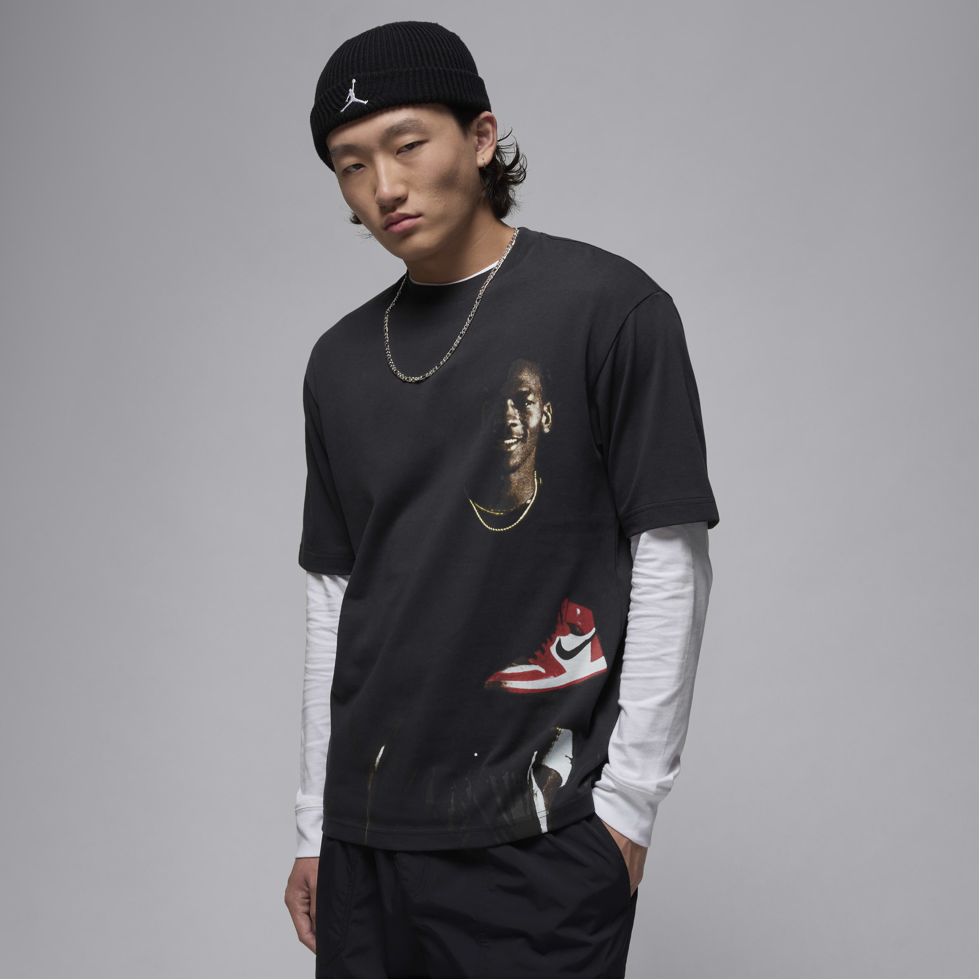 Buy Jordan Men's Crew-Neck T-Shirt - Off-Noir | Nike UAE