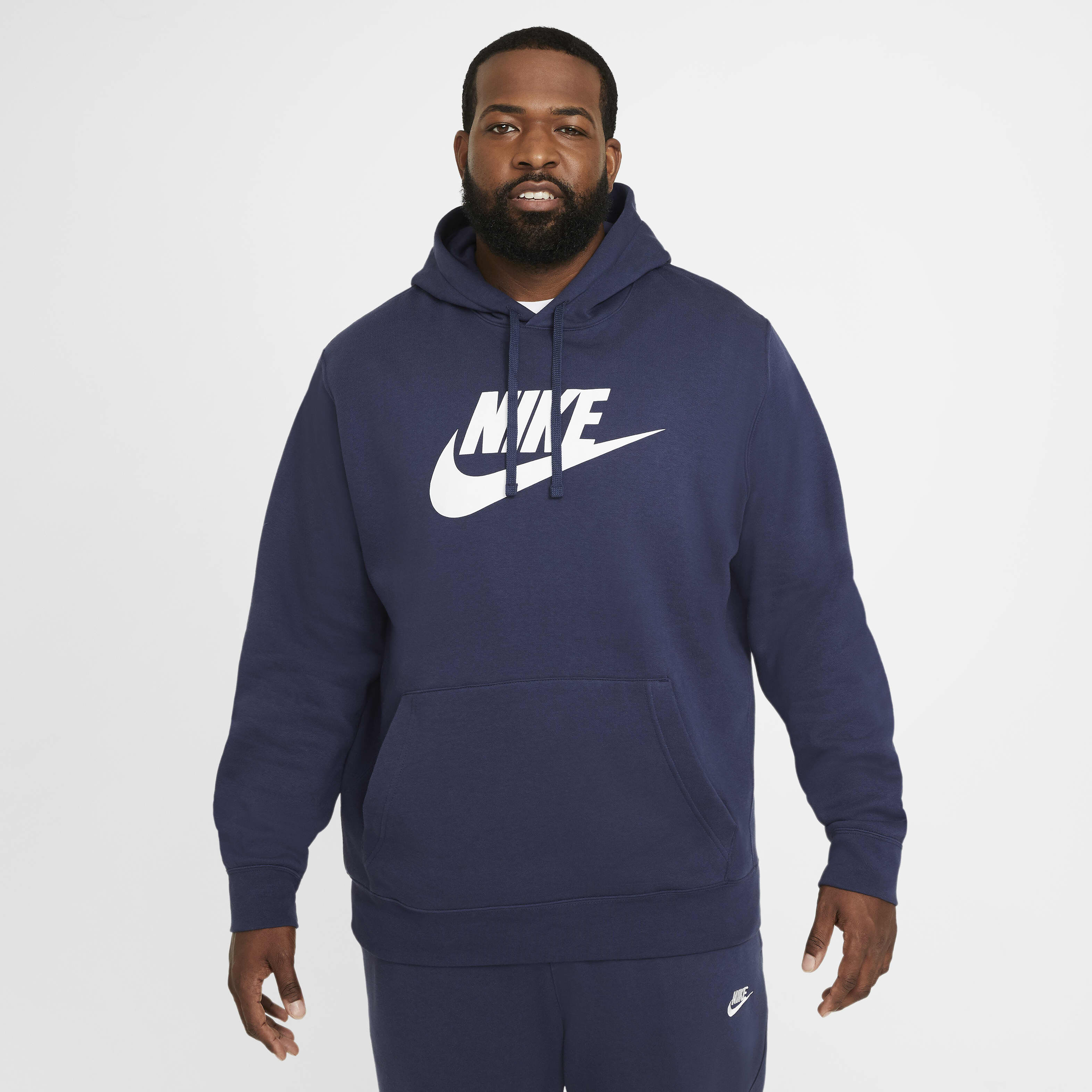 Navy nike pullover hoodie top