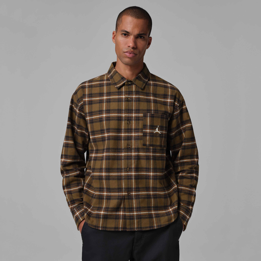 Men's Long Sleeves Shirts-JRDN, Jordan Brooklyn, Men's Graphic Flannel