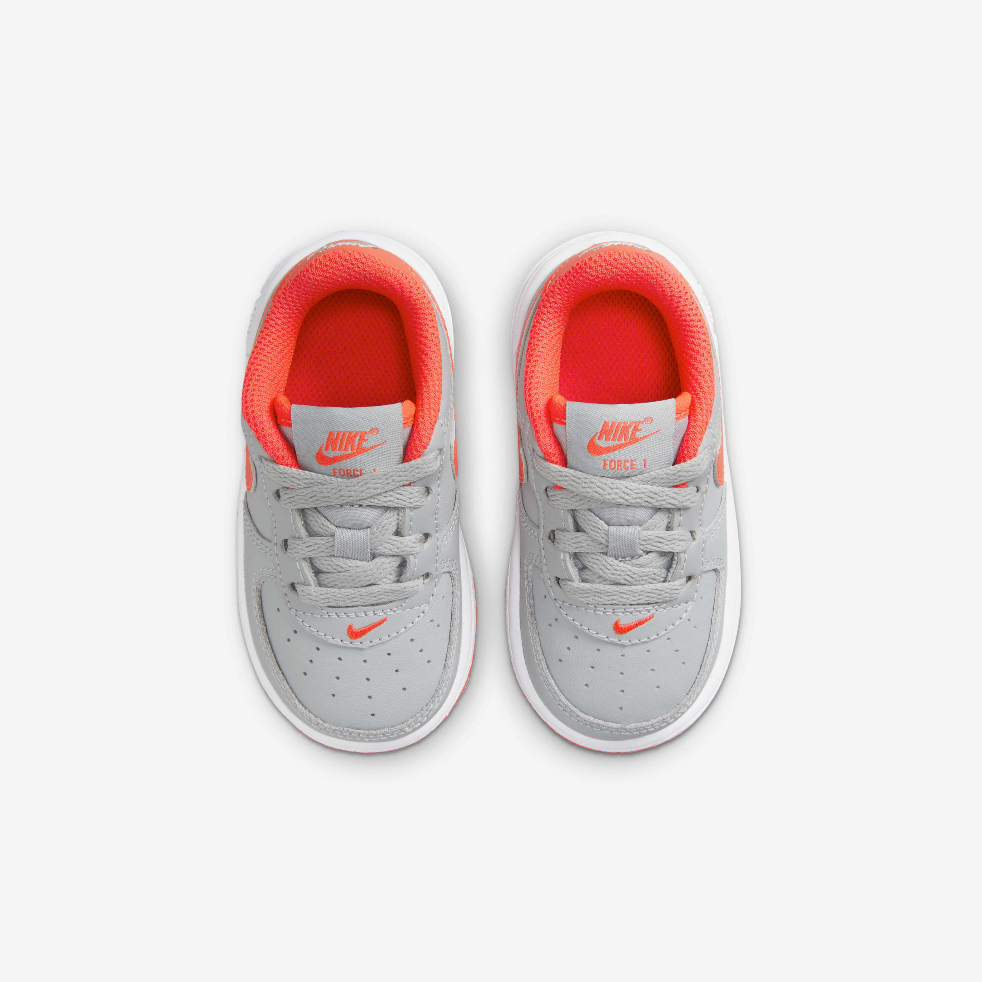 Buy Nike Force 1 Baby Toddler Shoes Light Smoke Grey White Bright Crimson Nike UAE Official