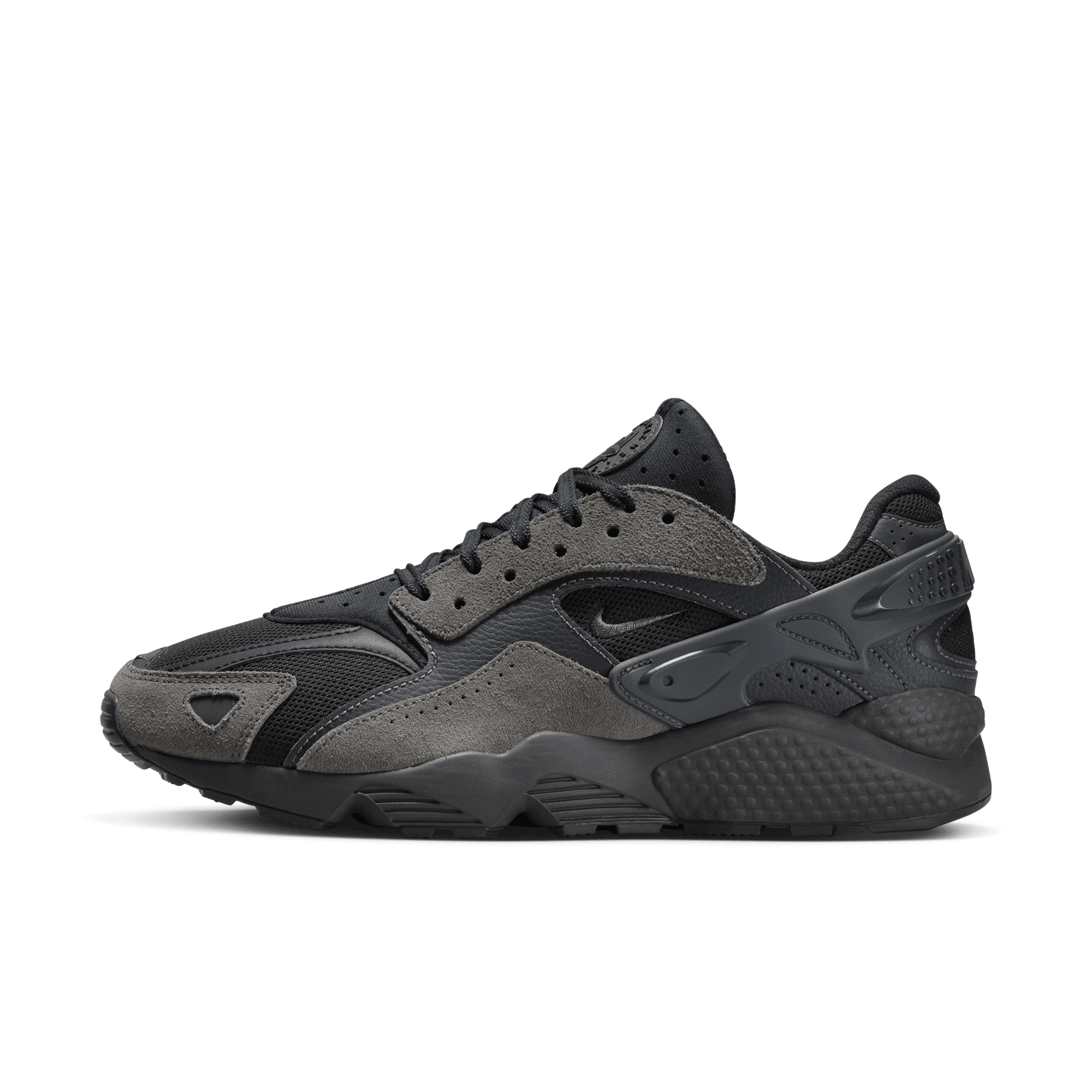 Nike sportswear air huarache premium black/dark grey/white cheap
