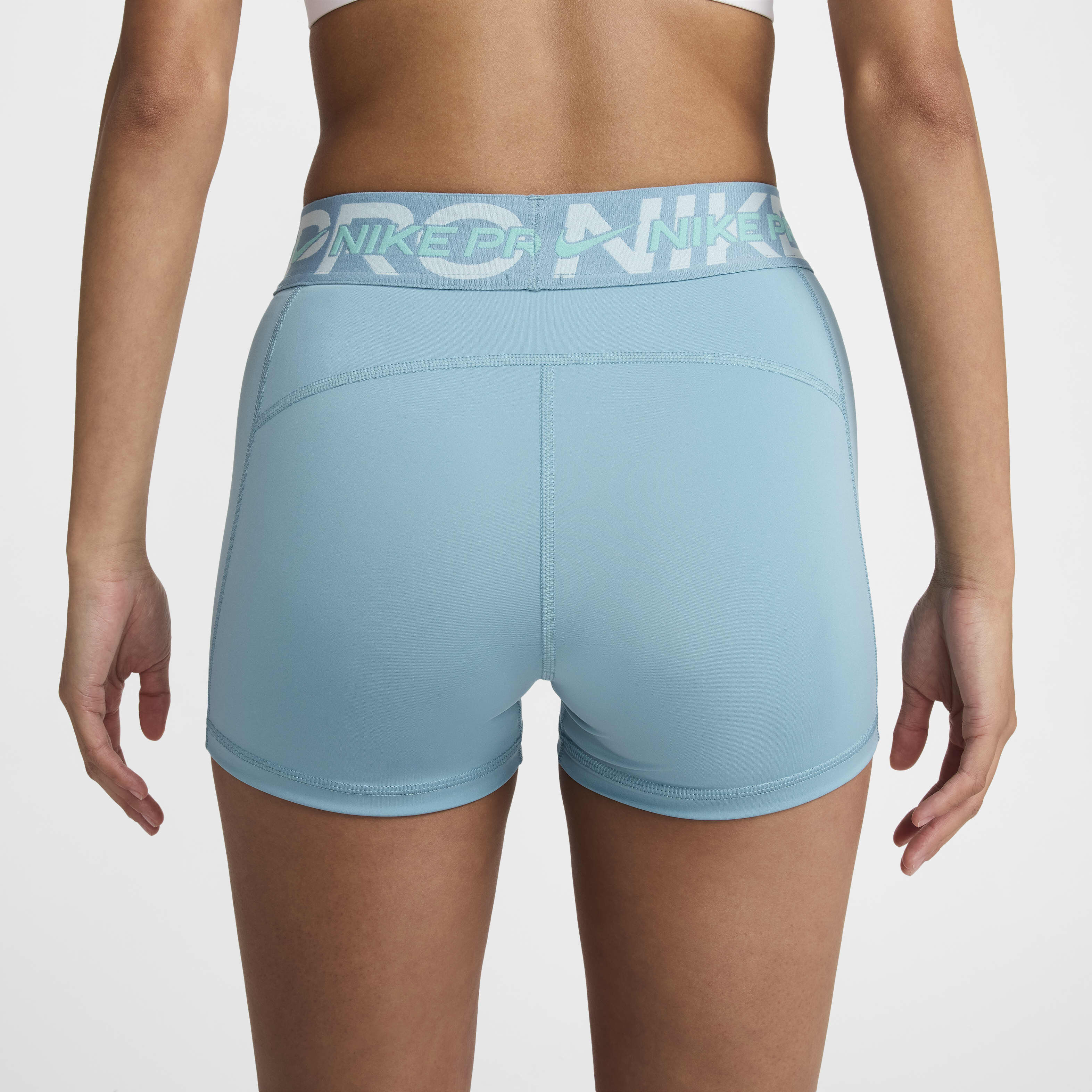 teal nike biker shorts