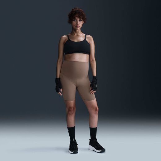 Women's Maternity Pants & Tights-Nike, Nike (M) One, Women's Dri-FIT High-Waisted 20.5cm (approx.) Biker Shorts With Pockets (Maternity)