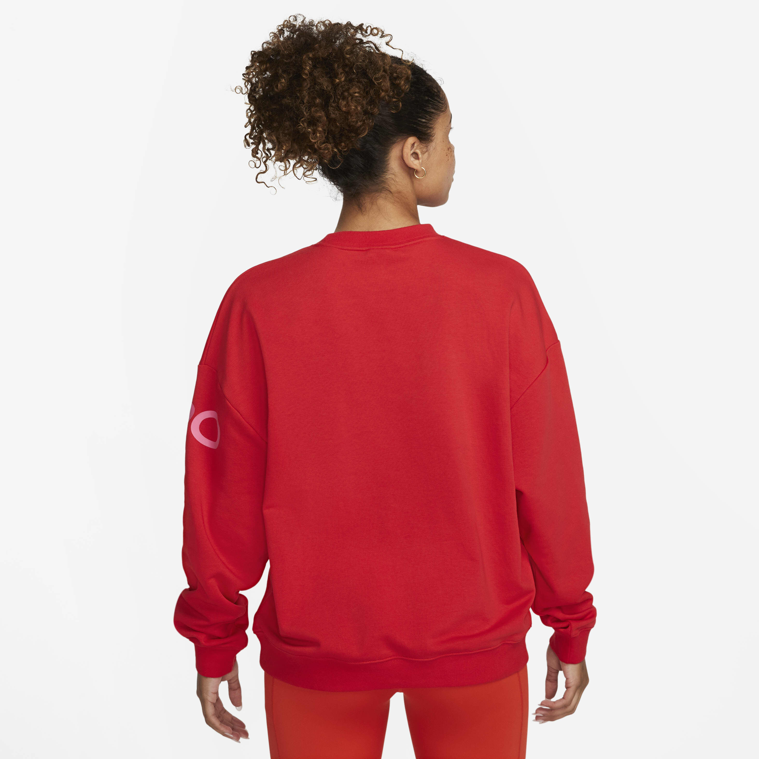 Buy Nike Dri FIT Get Fit Women s French Terry Graphic Crew Neck Sweatshirt Nike UAE Official