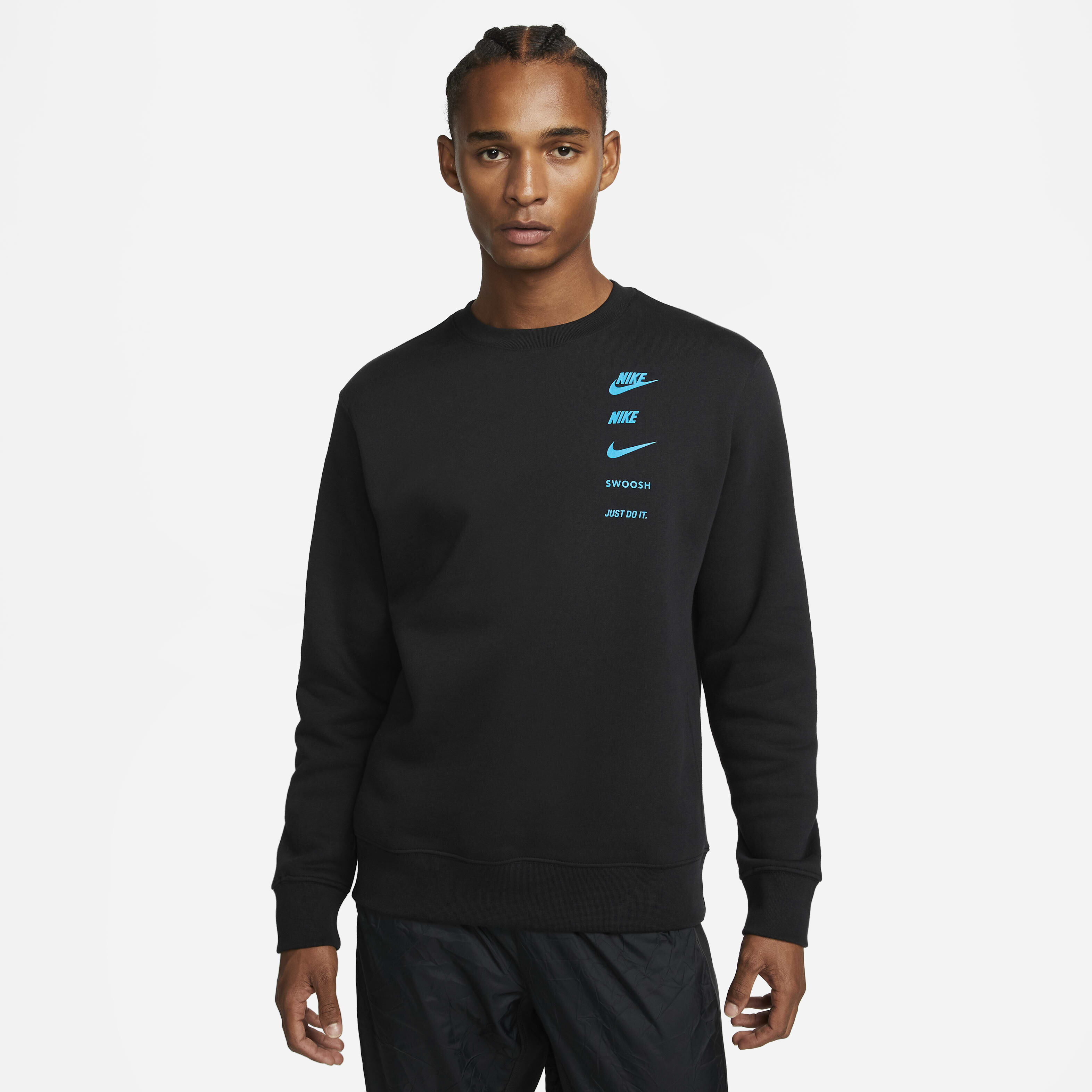 just do it black sweatshirt