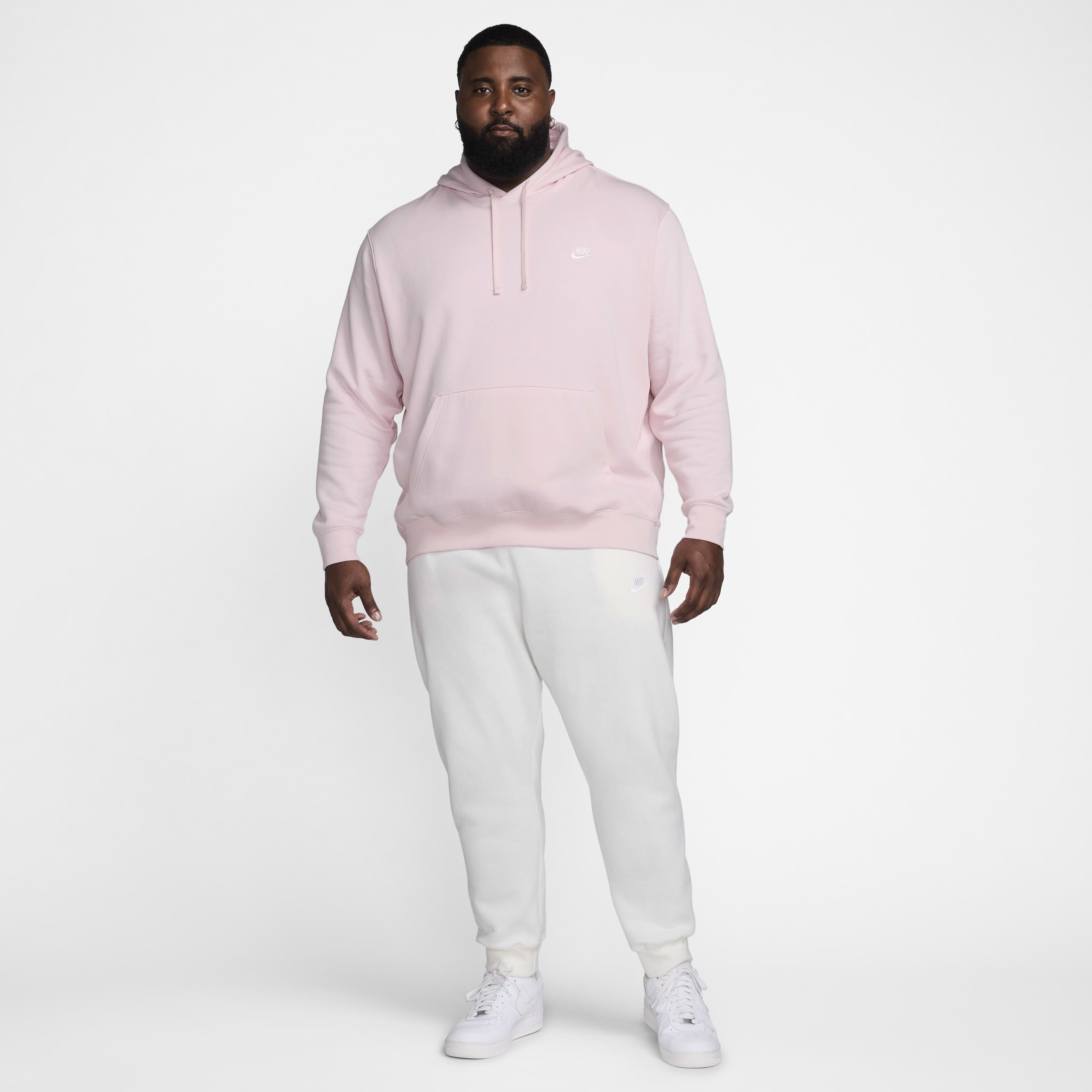club fleece mens joggers in pink