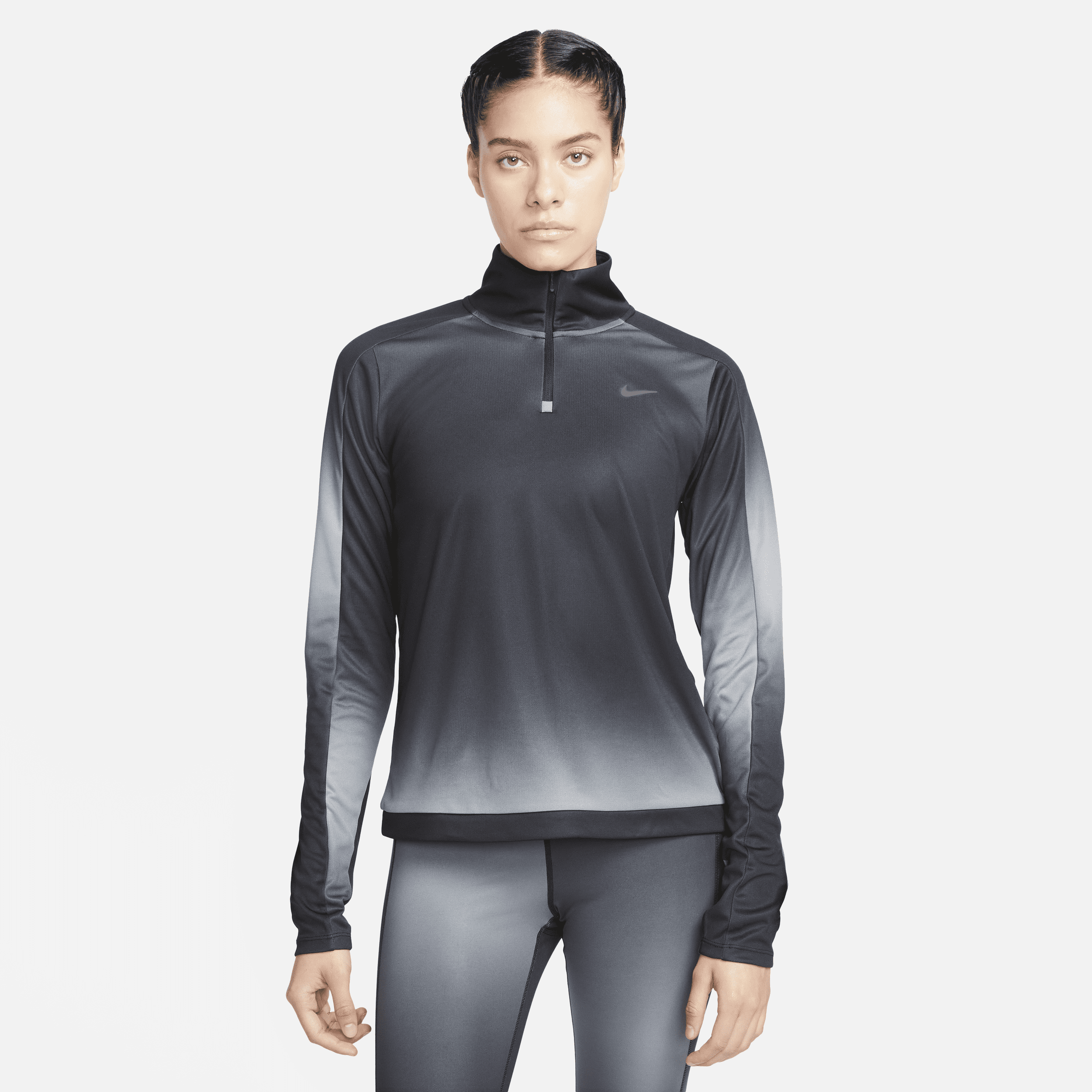 Nike half zip running top womens discount