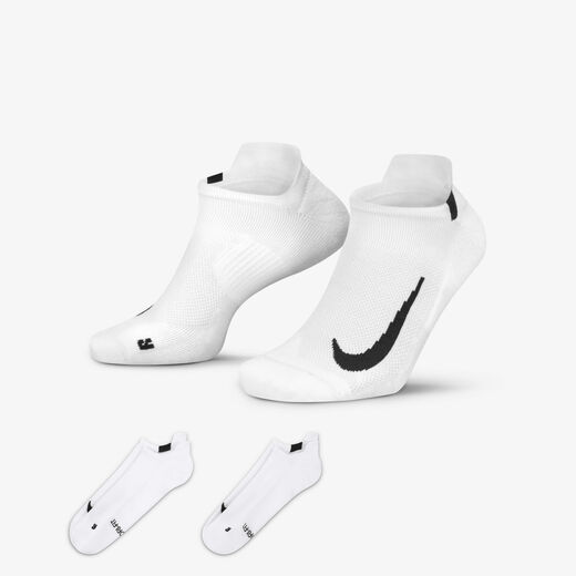 Running Socks-Nike, Nike Multiplier, Running No-Show Socks (2 Pairs)