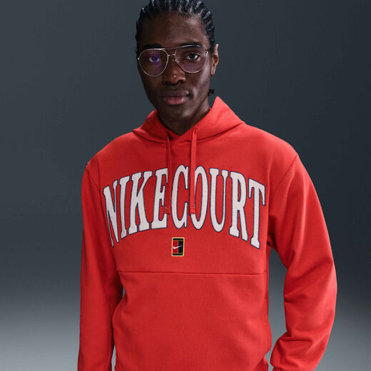 Tennis Hoodies & Sweatshirts-Nike, NikeCourt Heritage, Men's Dri-FIT Fleece Tennis Hoodie