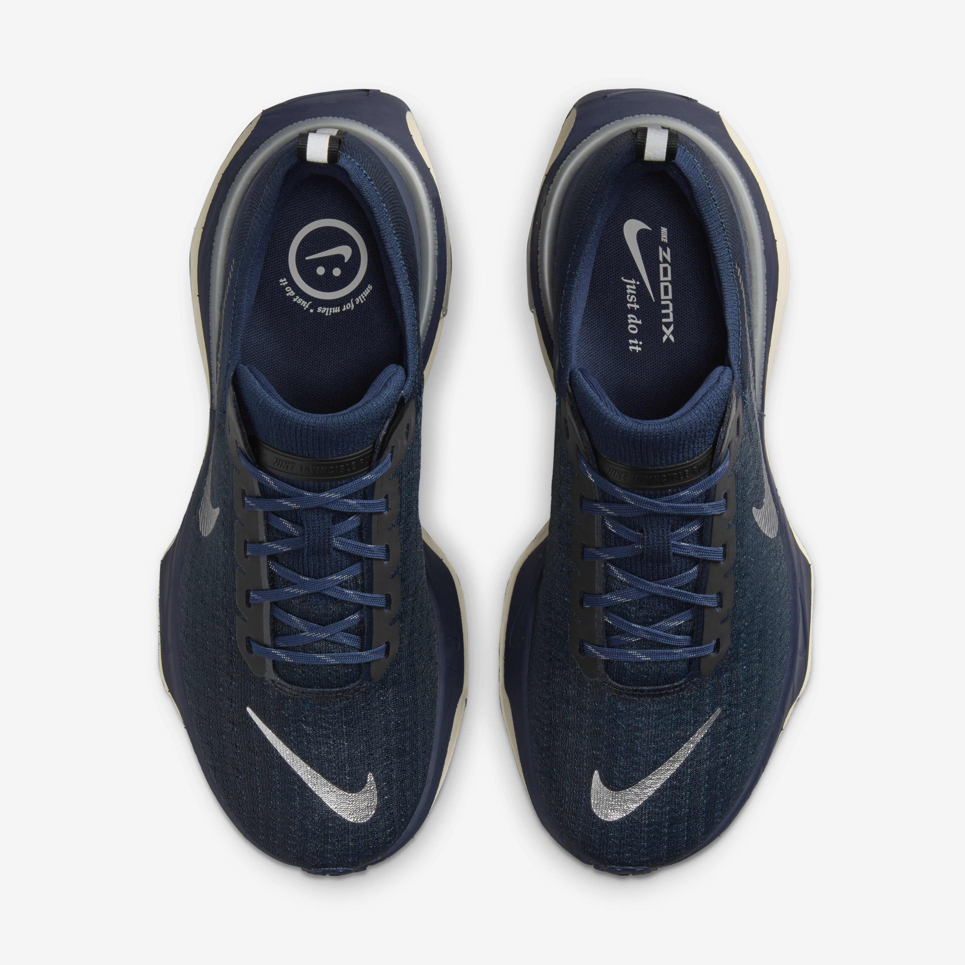 Buy Nike Invincible 3 Men s Road Running Shoes College Navy Midnight Navy Black Metallic Silver Nike UAE Official
