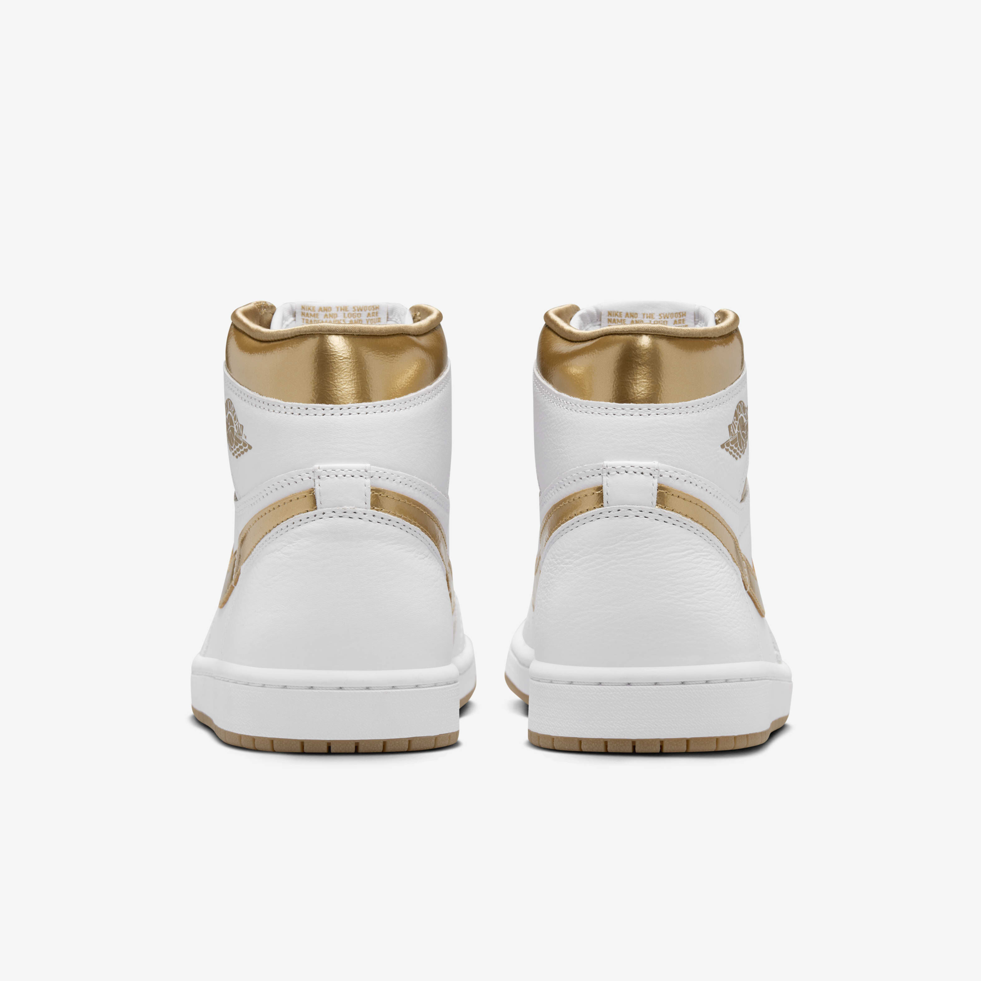Buy Air Jordan 1 Retro High OG White and Gold Women s Shoes White Gum Light Brown Metallic Gold Nike UAE Official