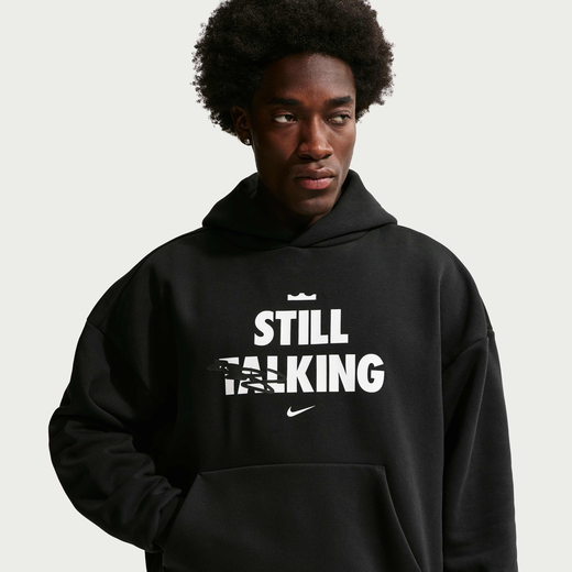 New In-Nike, LeBron 'Shut Up and Dribble', Men's Nike Therma-FIT Brushed Pullover Basketball Hoodie