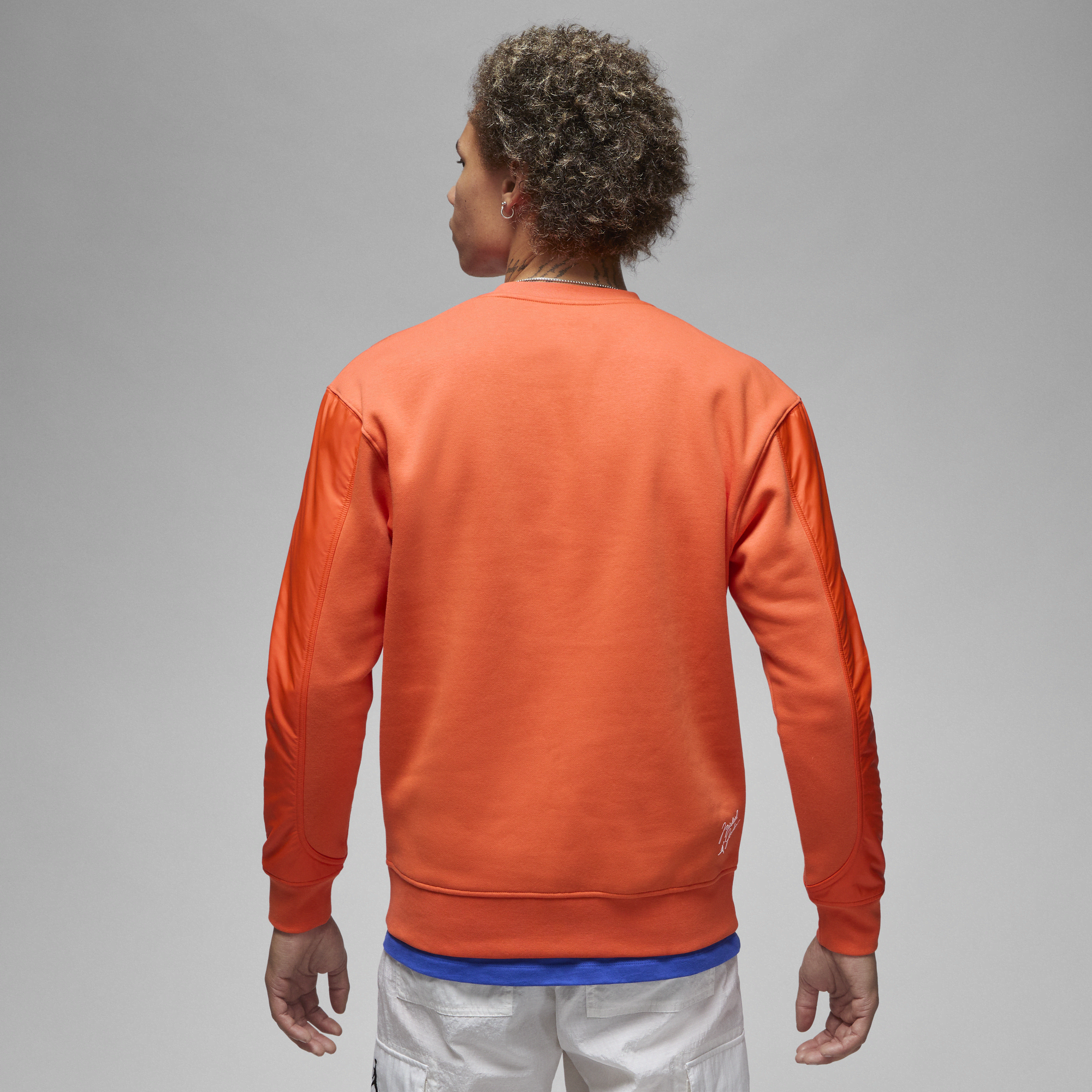 Orange adidas sales crew neck