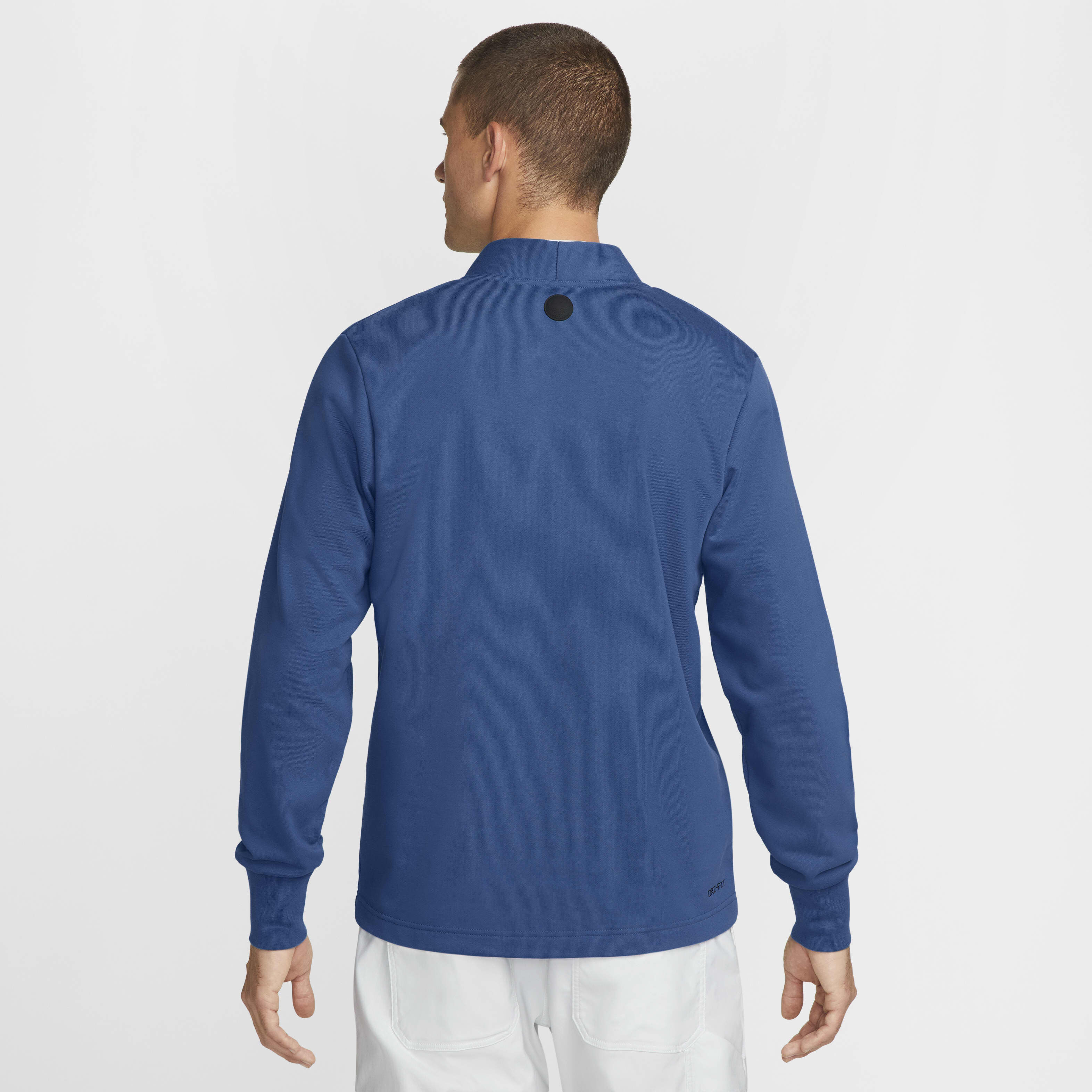 Nike Standard Issue Men’s Golf Cardigan Nike Men's Dri-FIT Golf Jacket for Course - Honeydew | Black