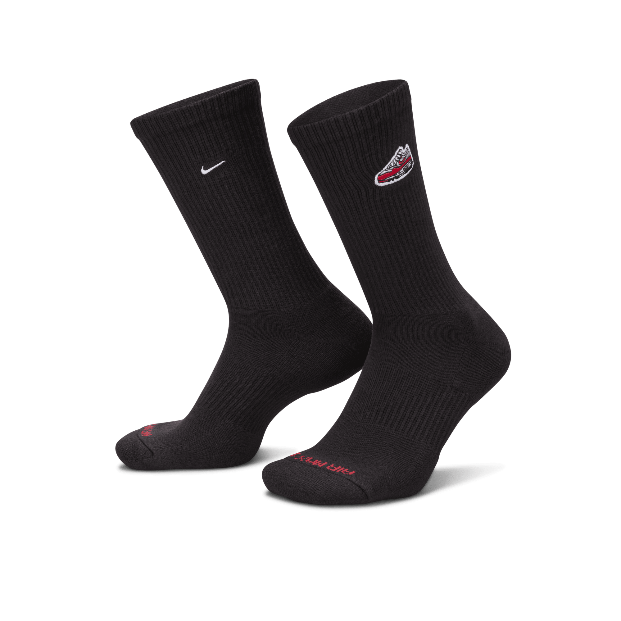 Nike black best sale crew socks