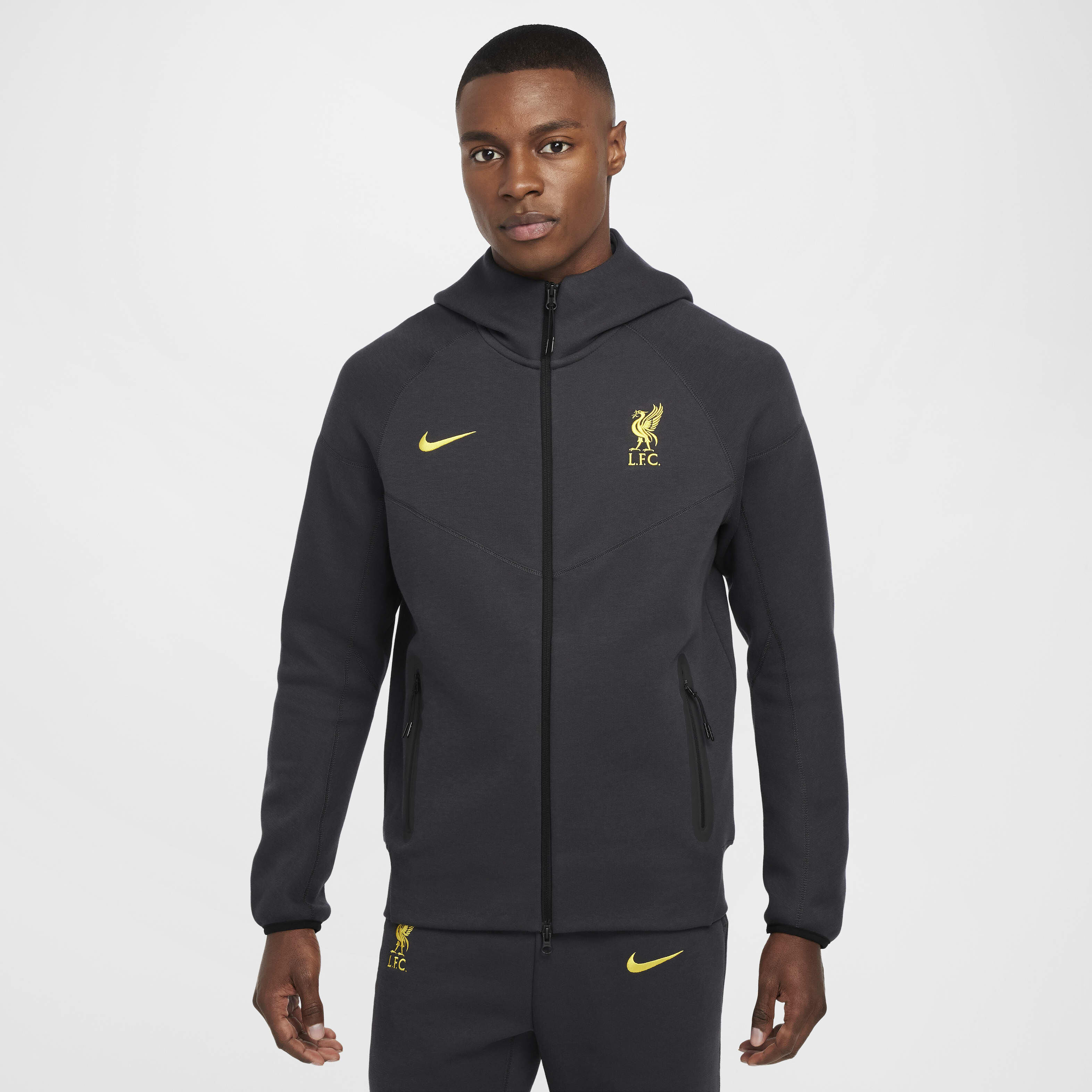 Blue nike swoosh hoodie clearance