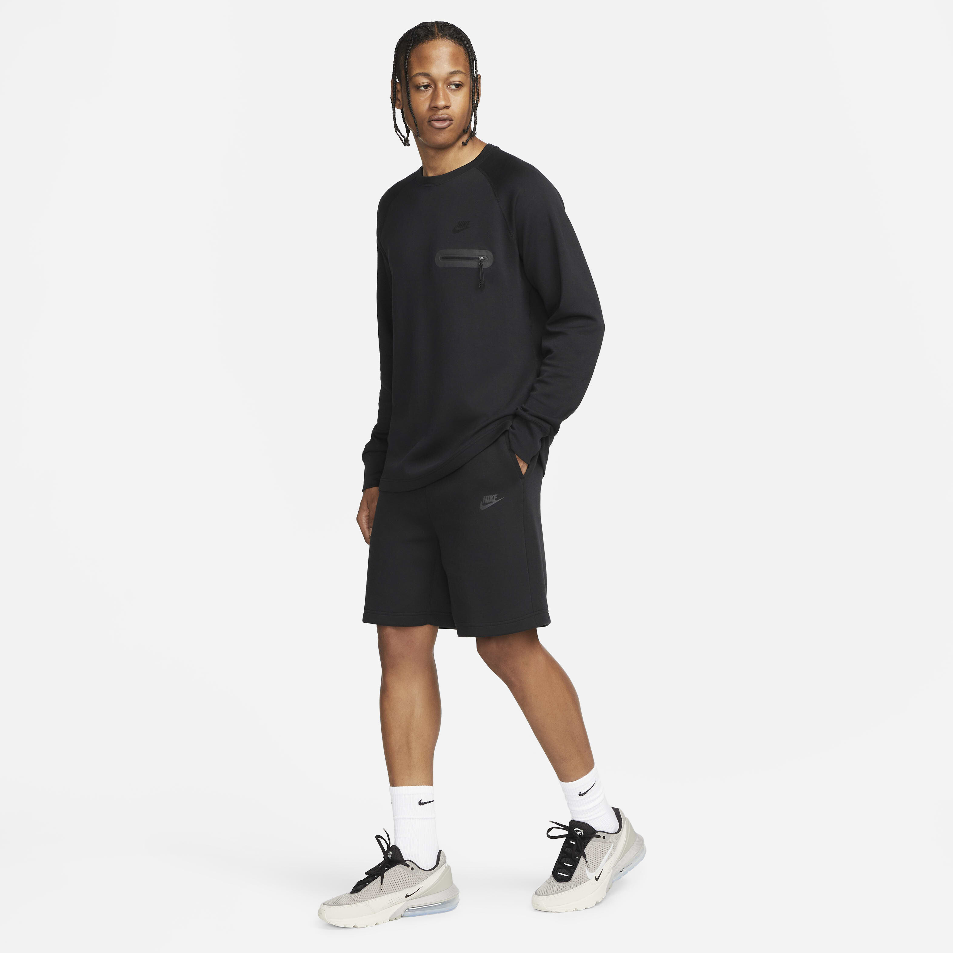 Buy Nike Sportswear Tech Fleece Men s Shorts Black Black Nike UAE Official