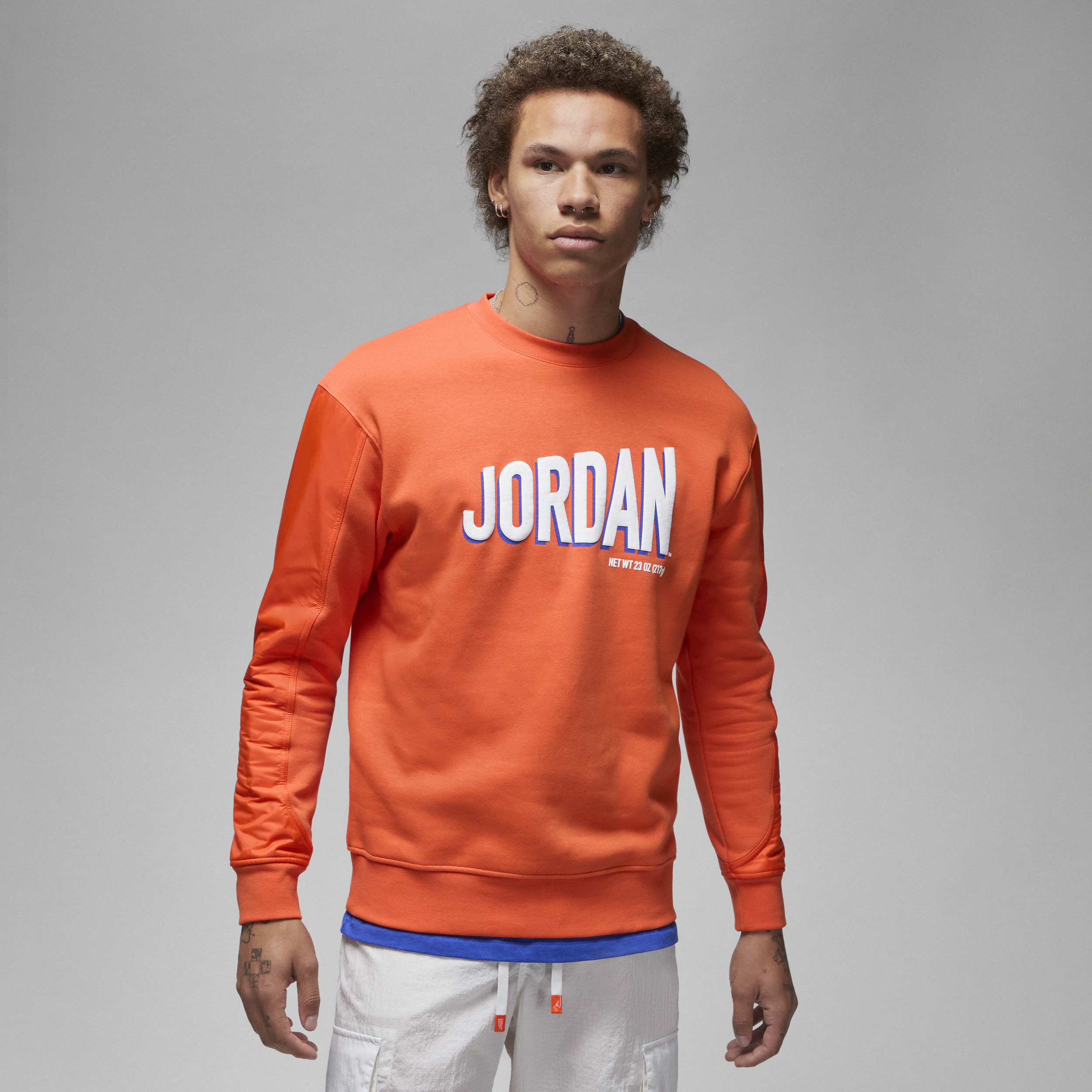 Orange sales crew neck