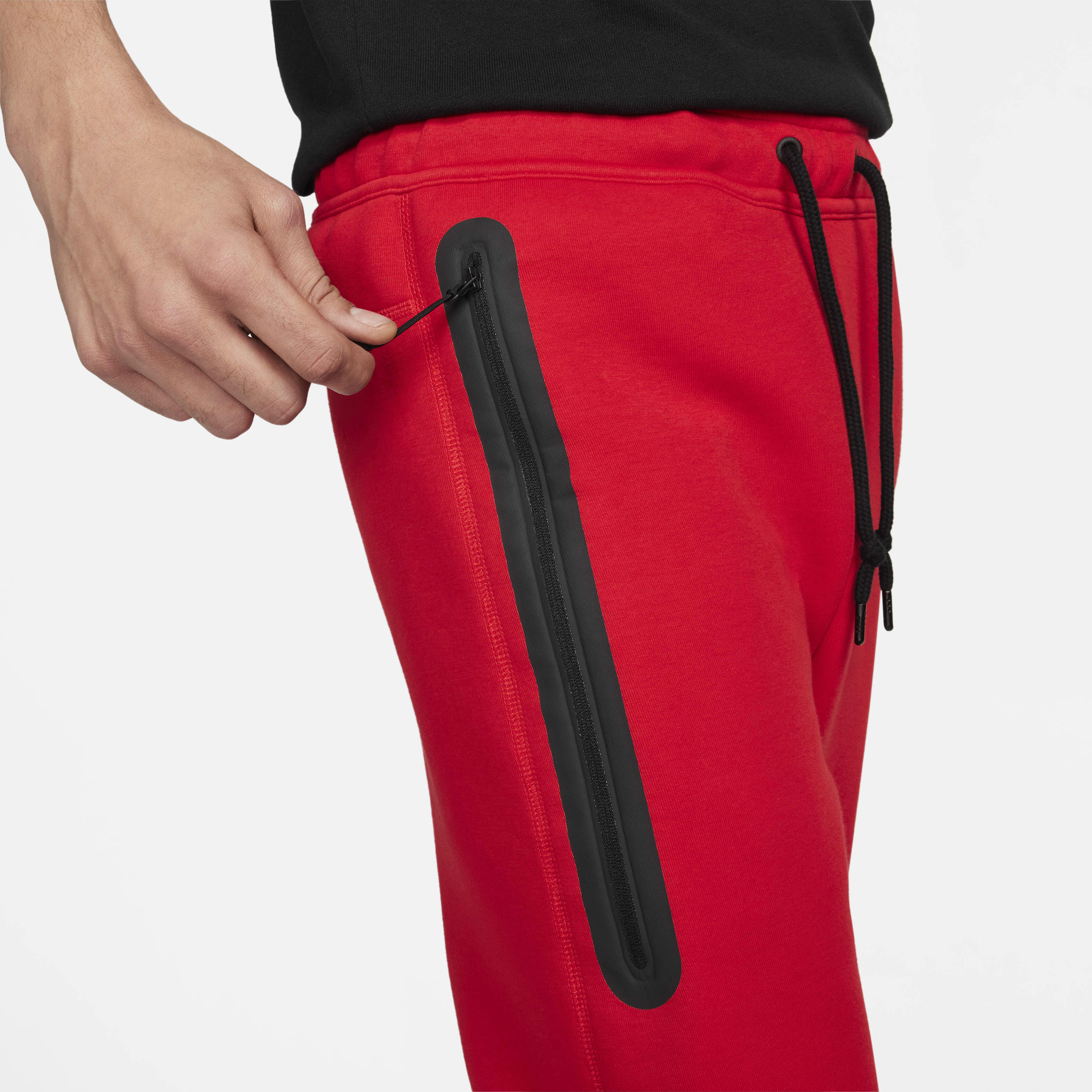 Nike sweatpants red and black outlet