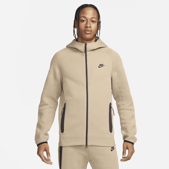 Nike sportswear tech fleece beige best sale