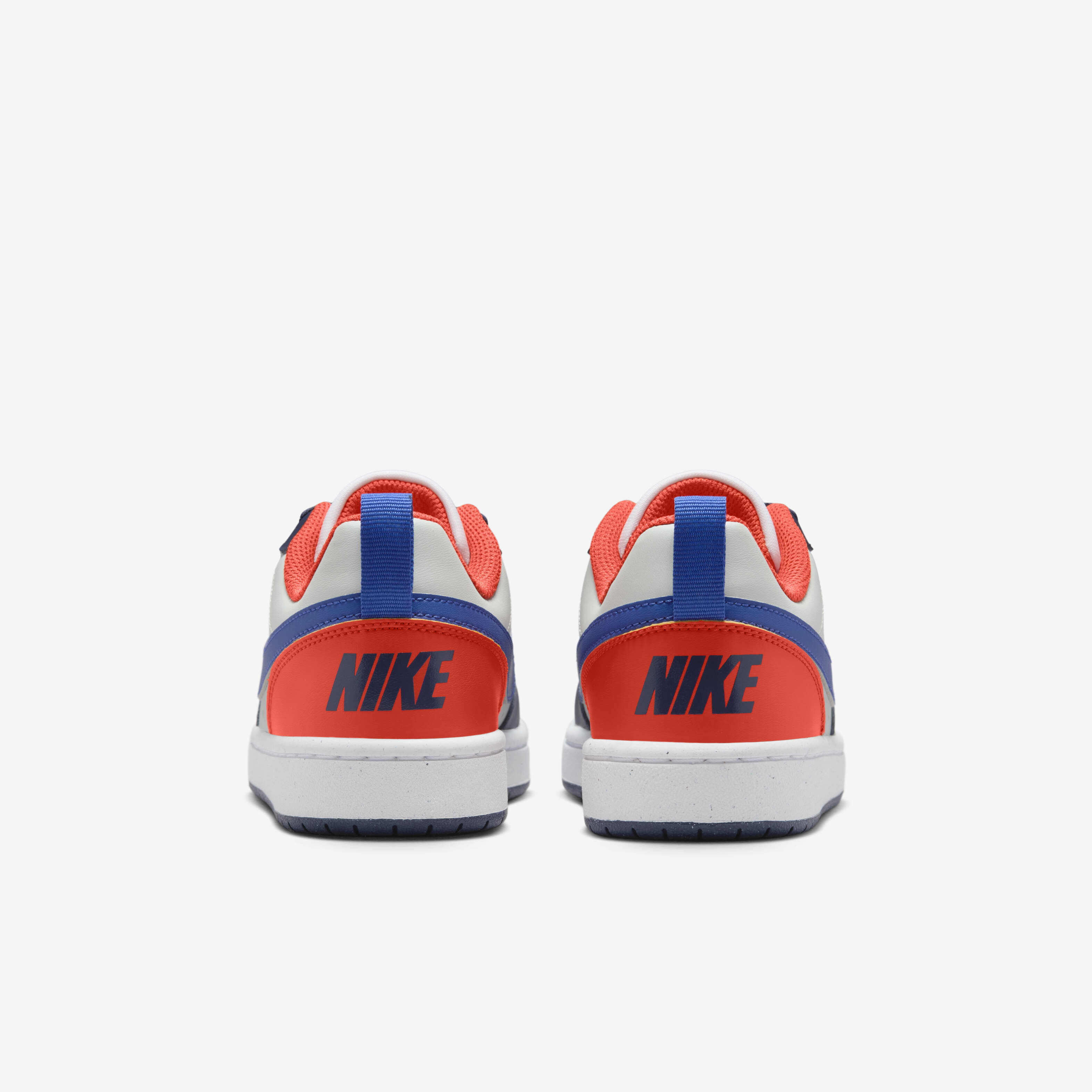 Buy Nike Court Borough Low Recraft Older Kids Shoes Midnight Navy Team Orange Light Silver Hyper Royal Nike UAE Official