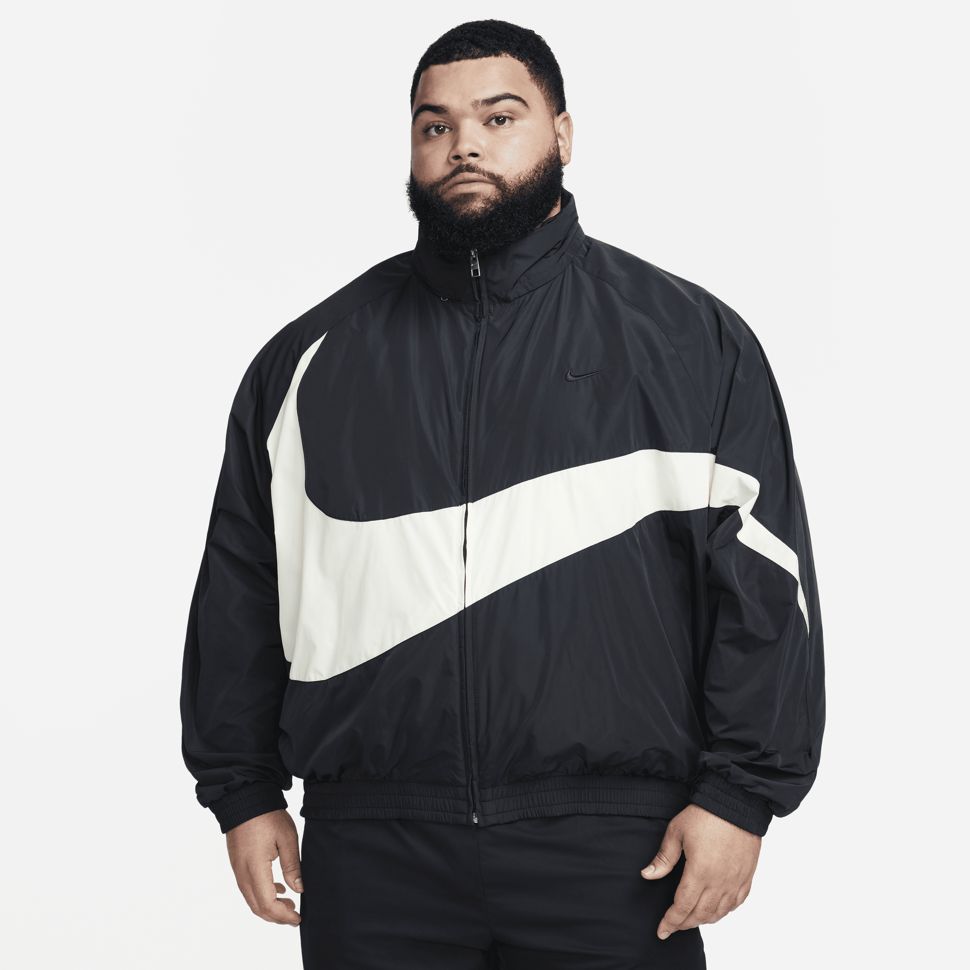 Nike swoosh packable top w windbreaker schwarz