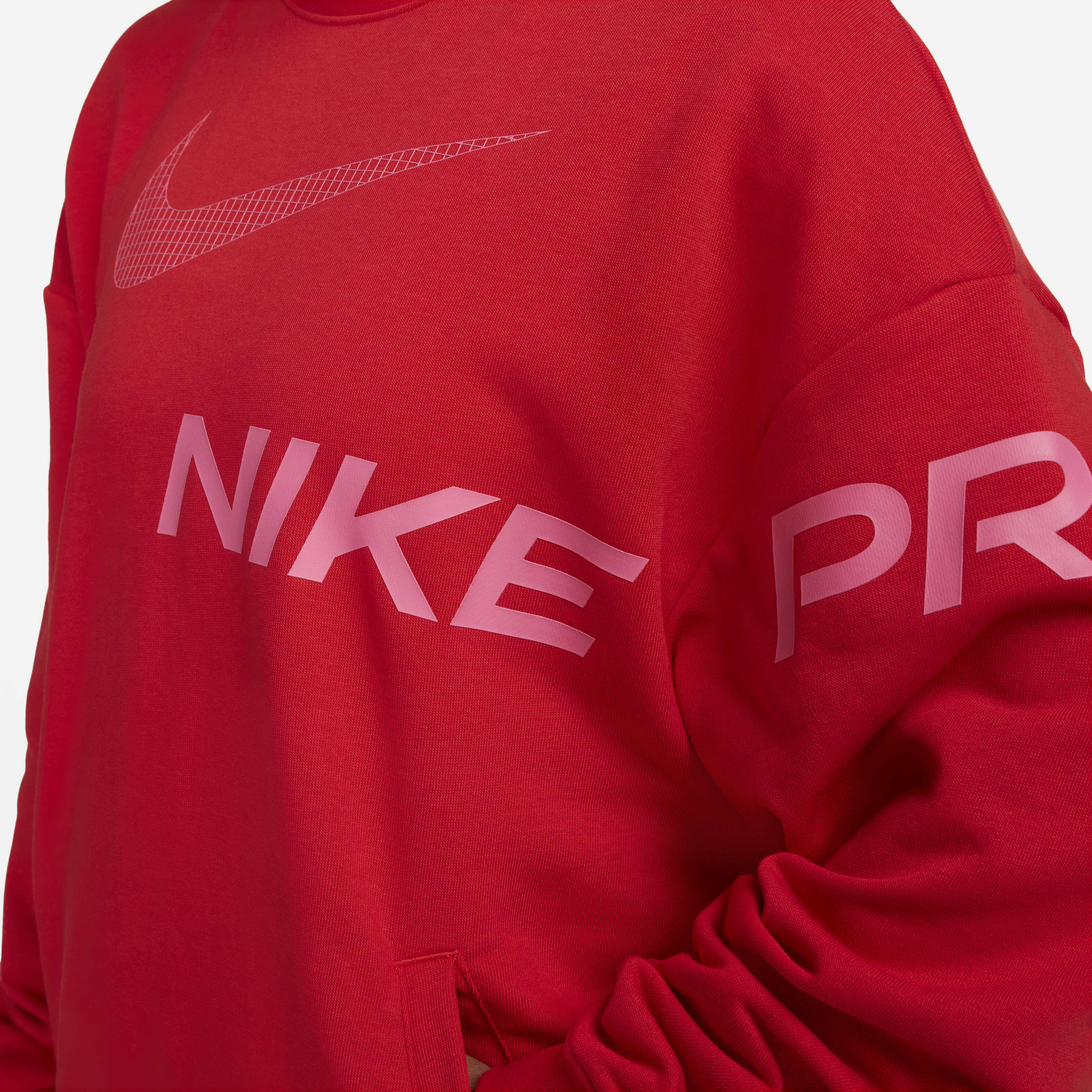 Buy Nike Dri FIT Get Fit Women s French Terry Graphic Crew Neck Sweatshirt Nike UAE Official