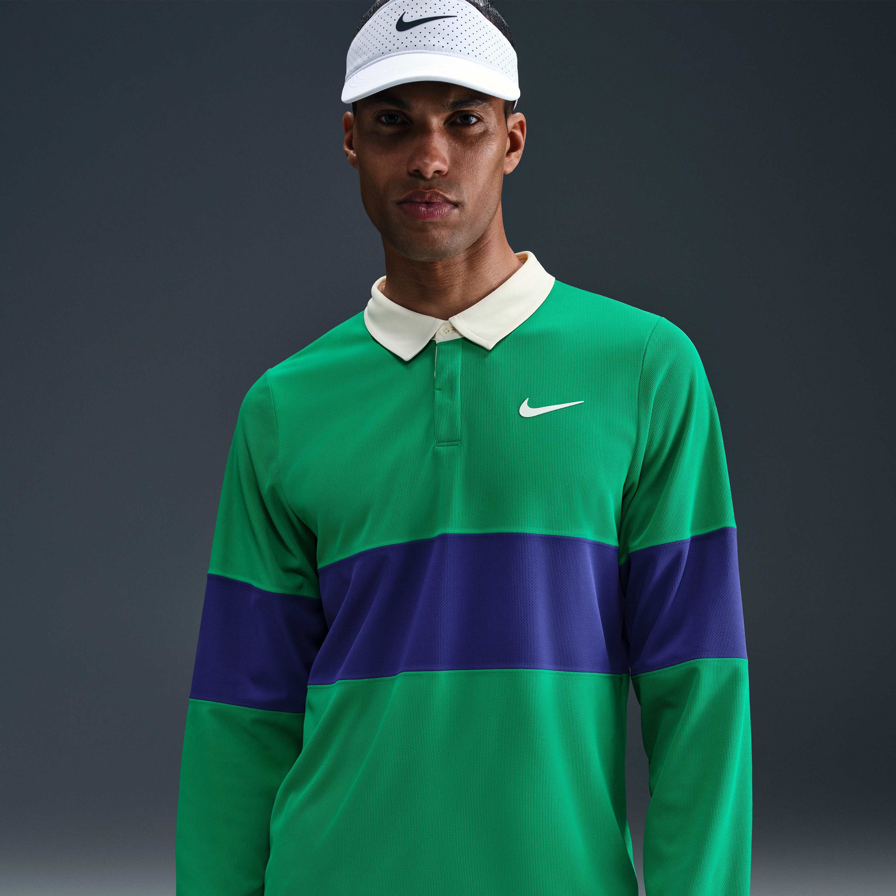 Buy NikeCourt Slam Men's Dri-FIT ADV Long-Sleeve Tennis Polo