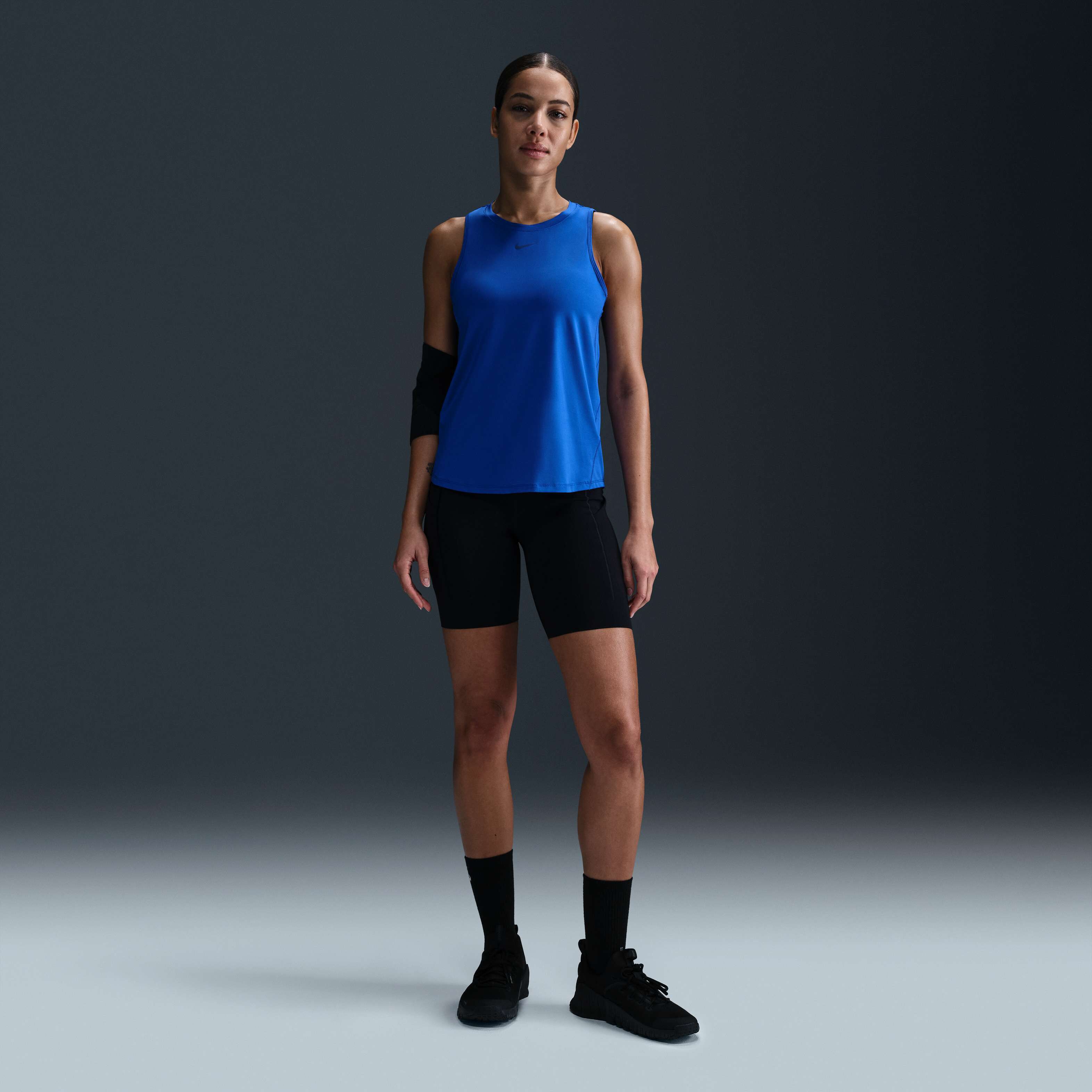 ナイキ Nike オンe クラシック Dri-FIT Tank Top レディース シャツ トップス Smokey Blue/Black NIKE (取寄) ナイキ レディース ワン クラシック ドライ