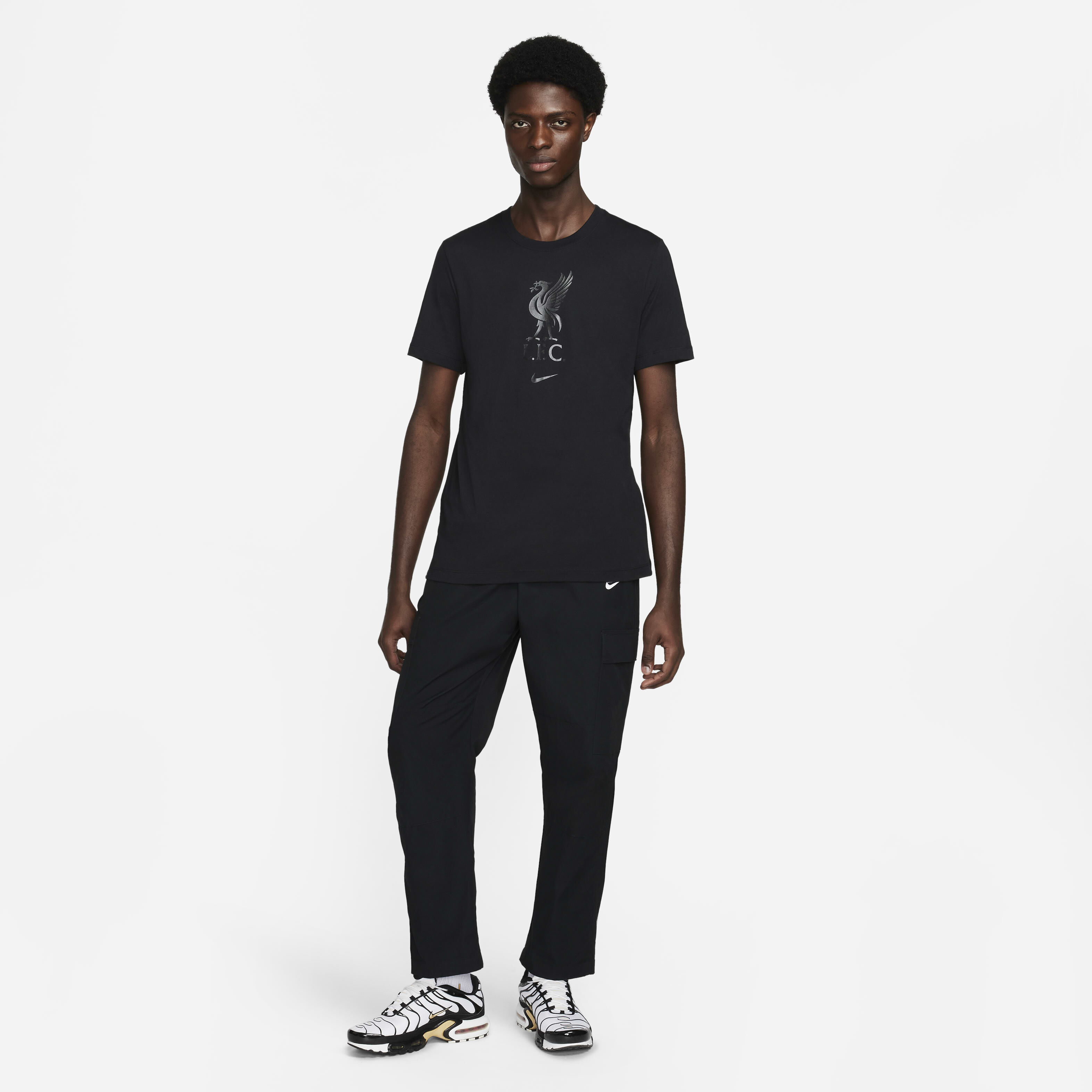 Buy Liverpool F.C. Men's Football T-Shirt - Black/Black Buy Liverpool F.C. Men's Football T-Shirt - Black/Black