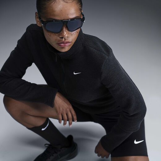 T-Shirts & Tops-Nike, Nike Sportswear Phoenix Plush, Women's Slim Long-Sleeve Cosy Fleece 1/2-Zip Top T-Shirts & Tops-Nike, Nike Sportswear Phoenix Plush, Women's Slim Long-Sleeve Cosy Fleece 1/2-Zip Top
