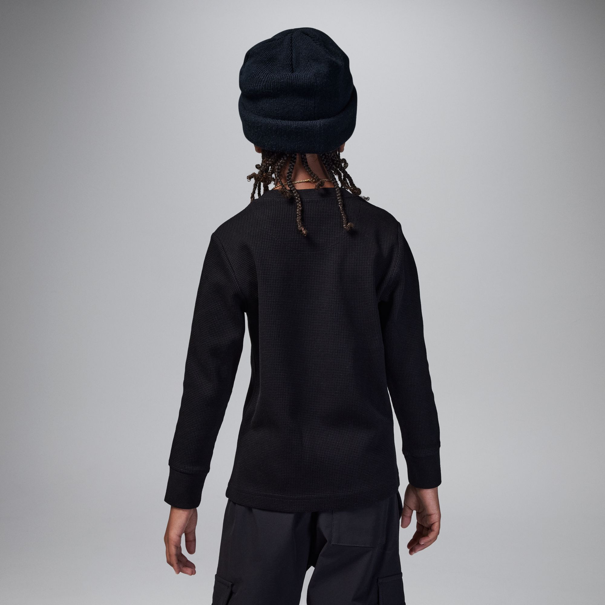 Jordan MJ Essentials Waffle Knit Long Sleeve Tee image number 3